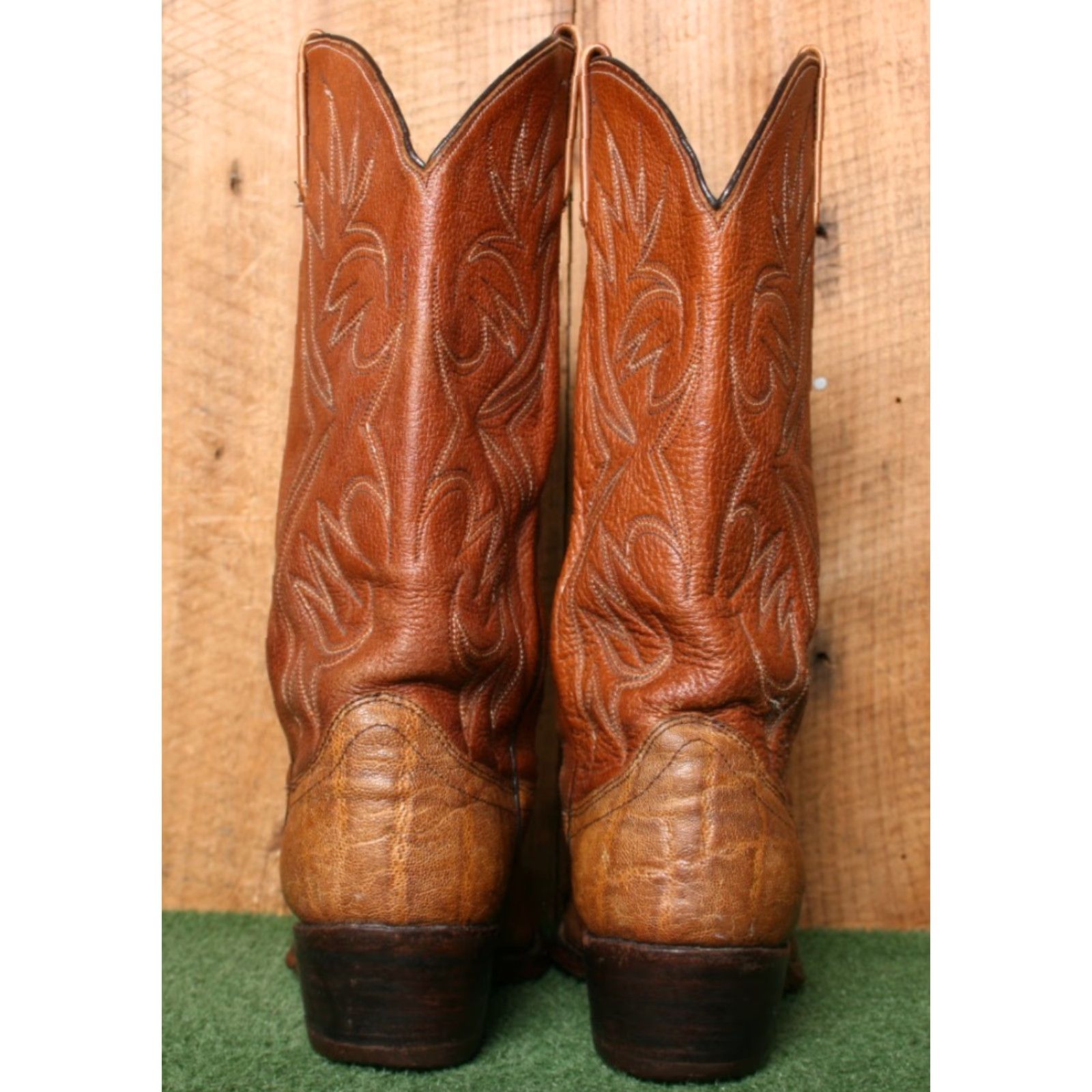 Dan Post VINTAGE DAN POST Two-Tone Leather Western Cowboy Boots Men's Sz. 9D Size US 9 / EU 42 - 4 Thumbnail