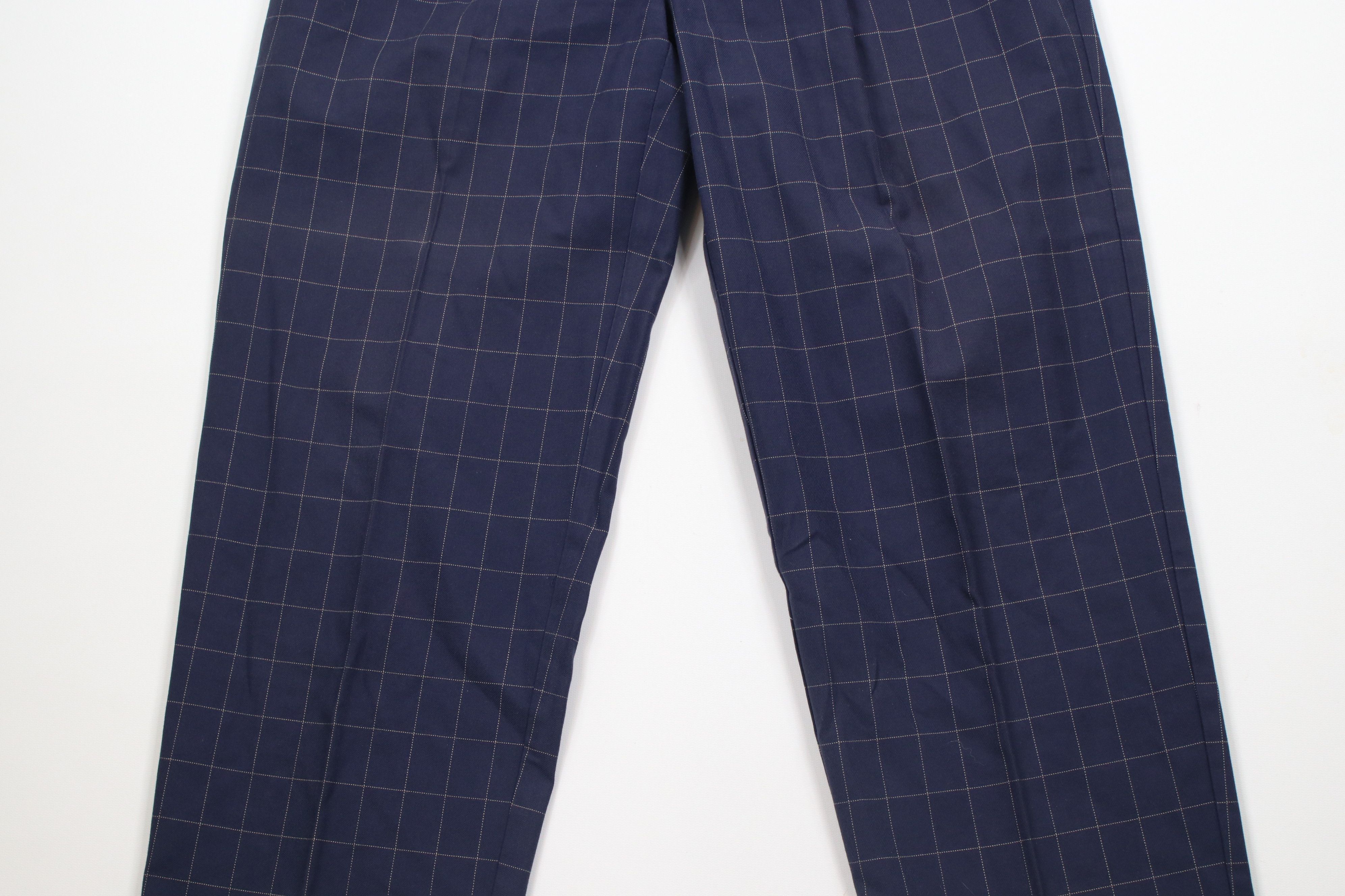 Tommy Hilfiger × Vintage Vintage 90s Tommy Hilfiger Cuffed Chino Pants Blue Plaid Size US 30 / EU 46 - 3 Thumbnail
