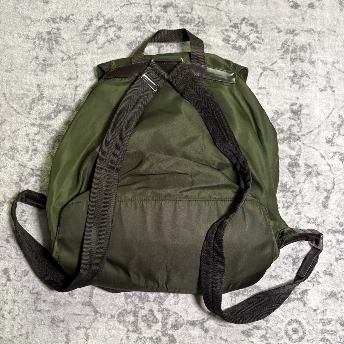 Prada Prada Milano Ebano Nylon Backpack Green Size ONE SIZE - 11 Thumbnail