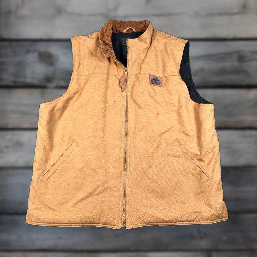 MILLY Menards Old Mill Canvas Zip Up Vest Bomber Jacket Short Casual Size US XXL / EU 58 / 5 - 1 Thumbnail