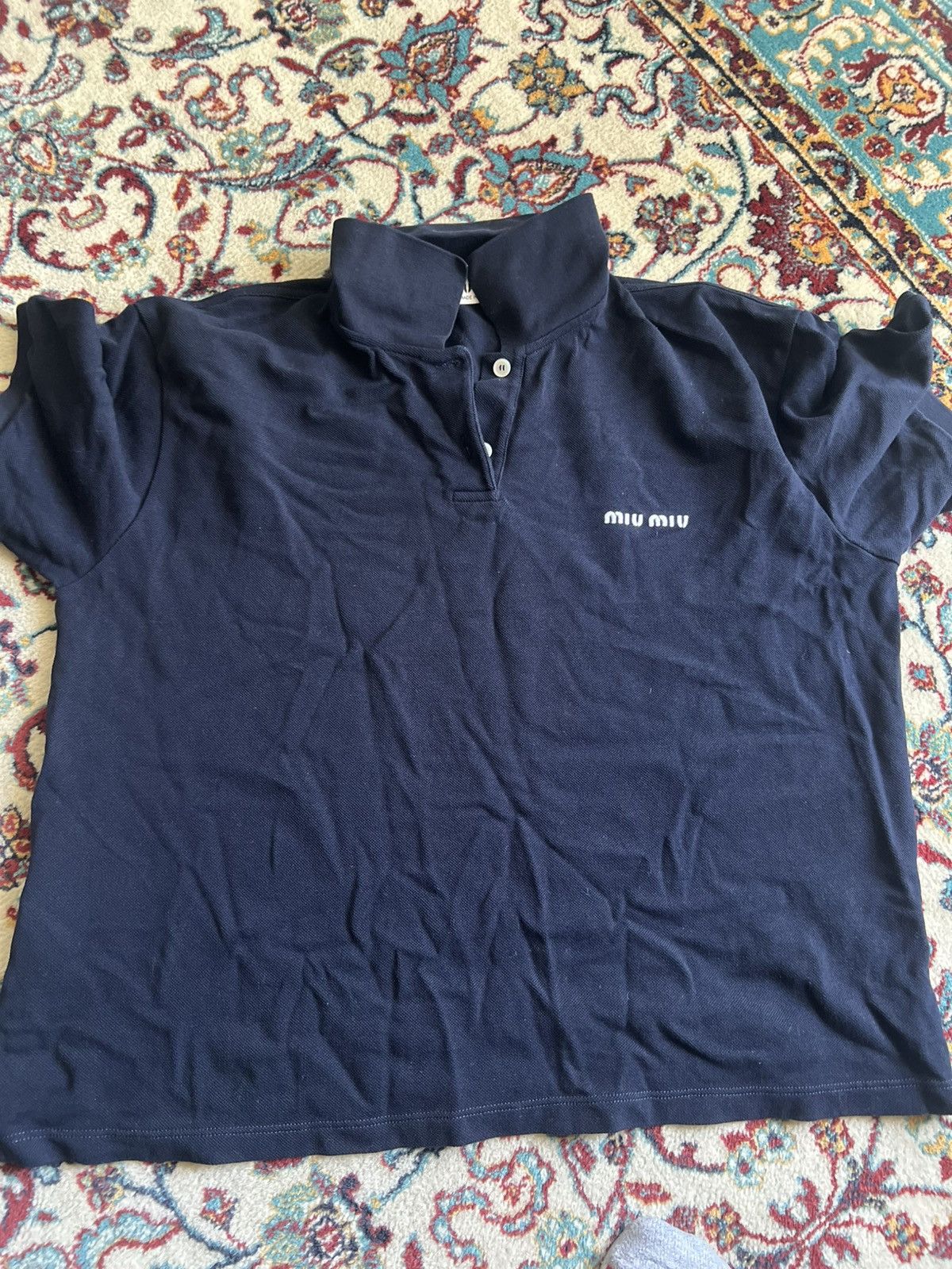Miu Miu Miu Miu Short Sleeve Tee Size US XL / EU 56 / 4 - 1 Thumbnail