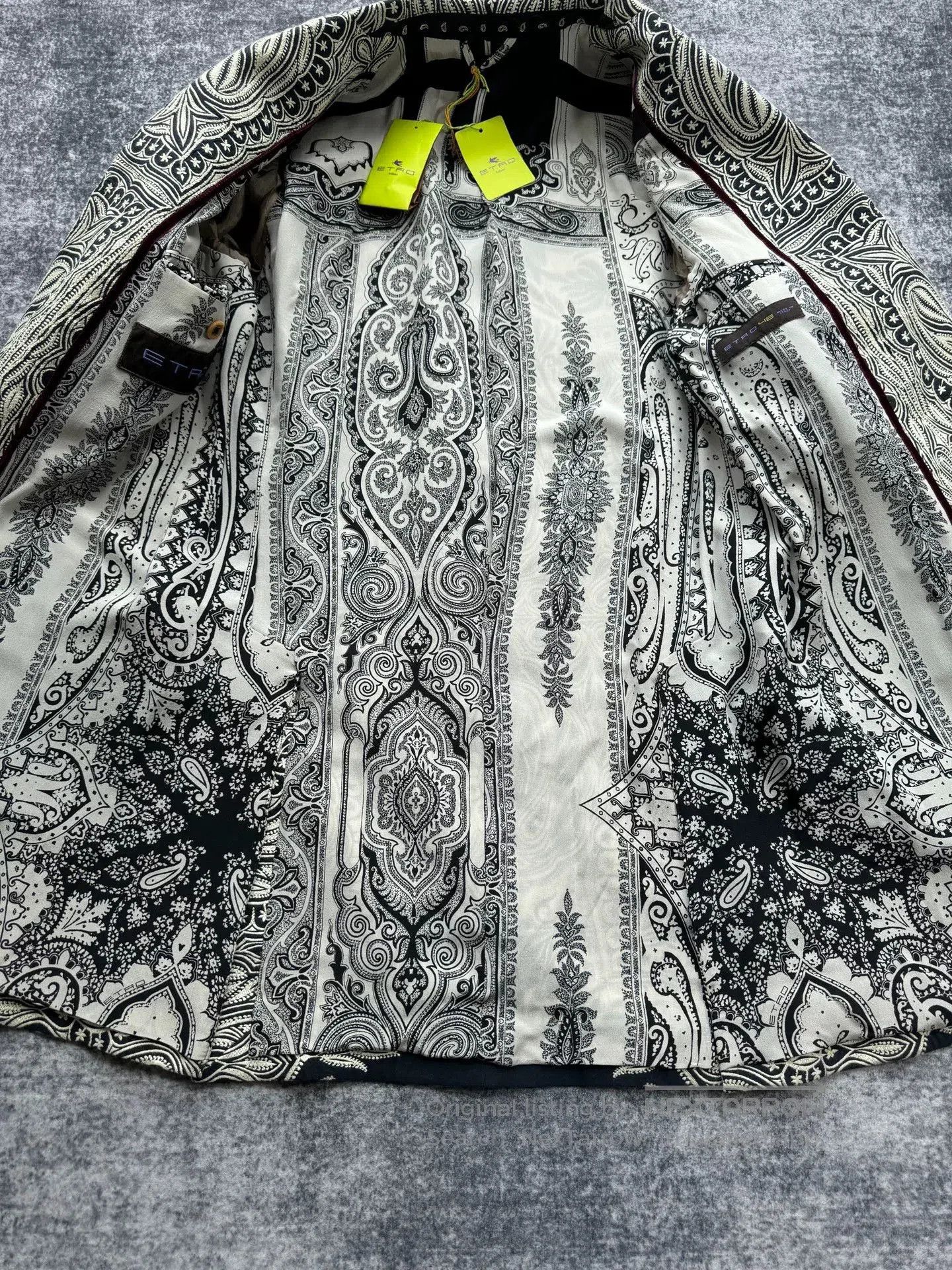Etro etro patterned silk-lined coat. Size L / US 10 / IT 46 - 6 Thumbnail