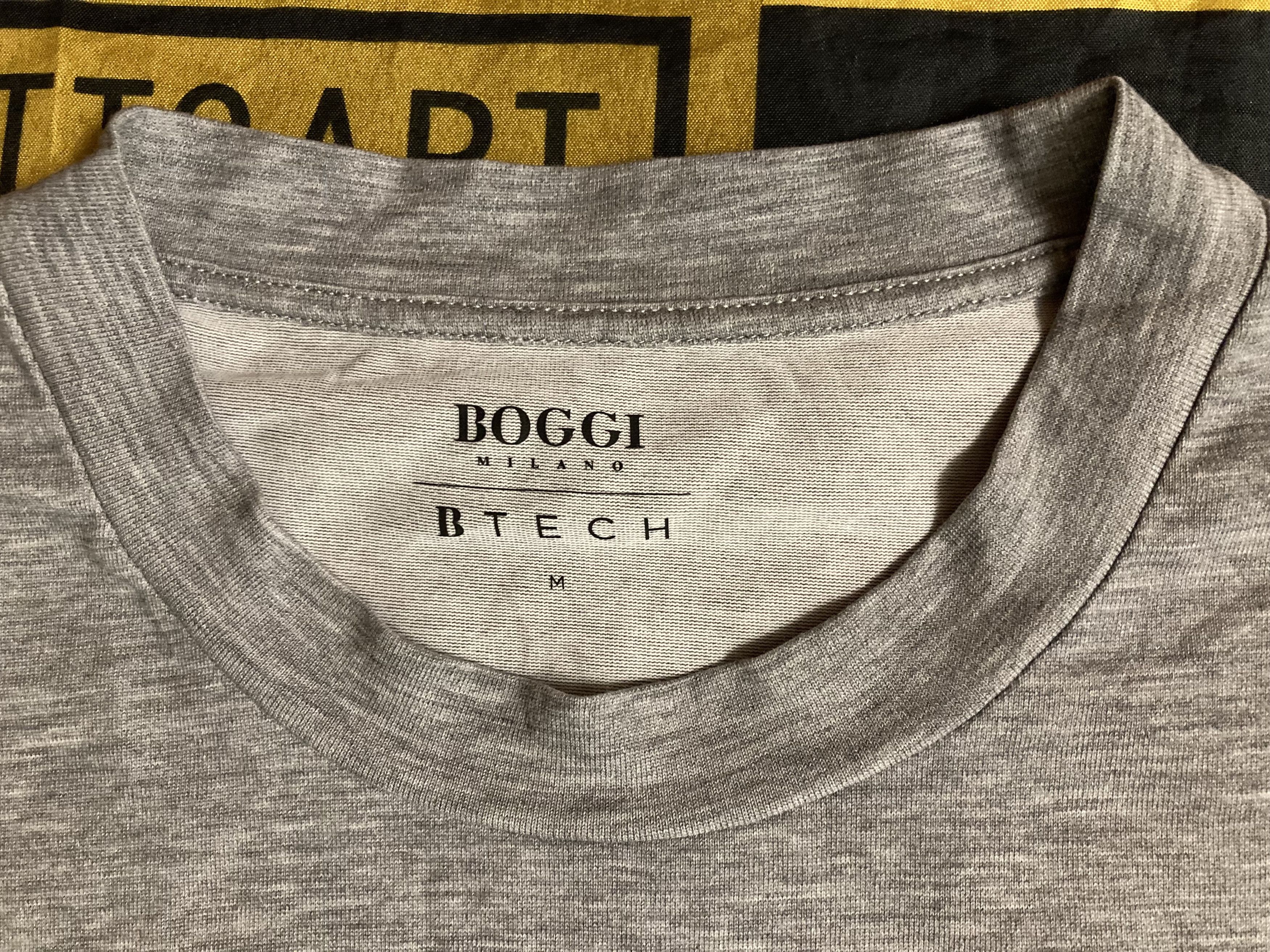 Boggi Boggi Milano BTECH - Basic T-shirt Gray Size US M / EU 48-50 / 2 - 3 Thumbnail