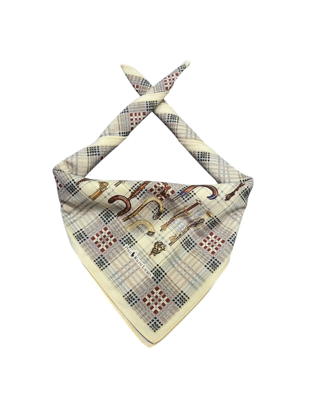 Polo Ralph Lauren 🔥Polo Ralph Lauren Antique Head Walking Cane Print Bandana Size ONE SIZE - 1 Thumbnail