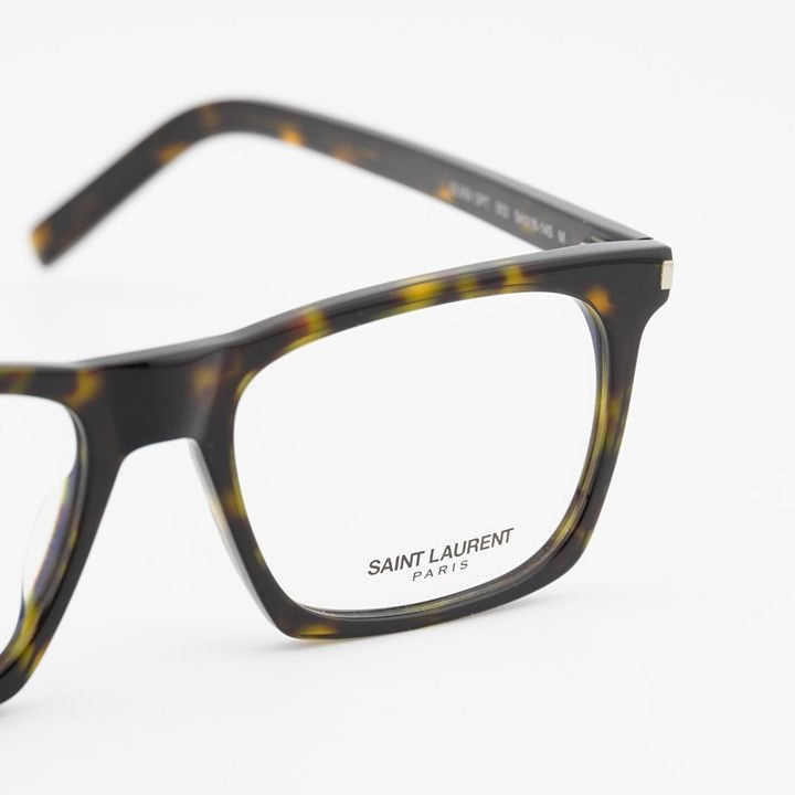Saint Laurent Paris Saint Laurent SL559 OPT 003 Eyeglasses Havana 54mm Square Size ONE SIZE - 6 Thumbnail