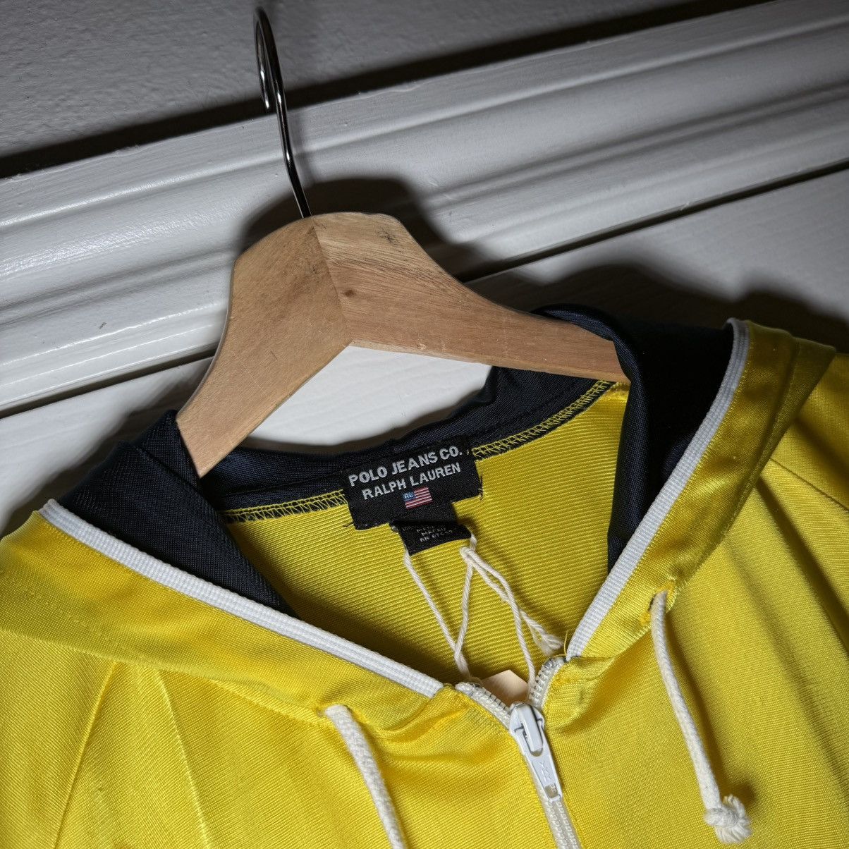 Vintage Vintage Polo Jeans Hooded Jersey Top Sz L Size US L / EU 52-54 / 3 - 6 Thumbnail