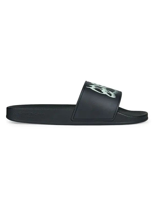 Givenchy o1srvl11e0724 Slide Sandals In Rubber in Black Size US 6 / EU 39 - 1 Thumbnail