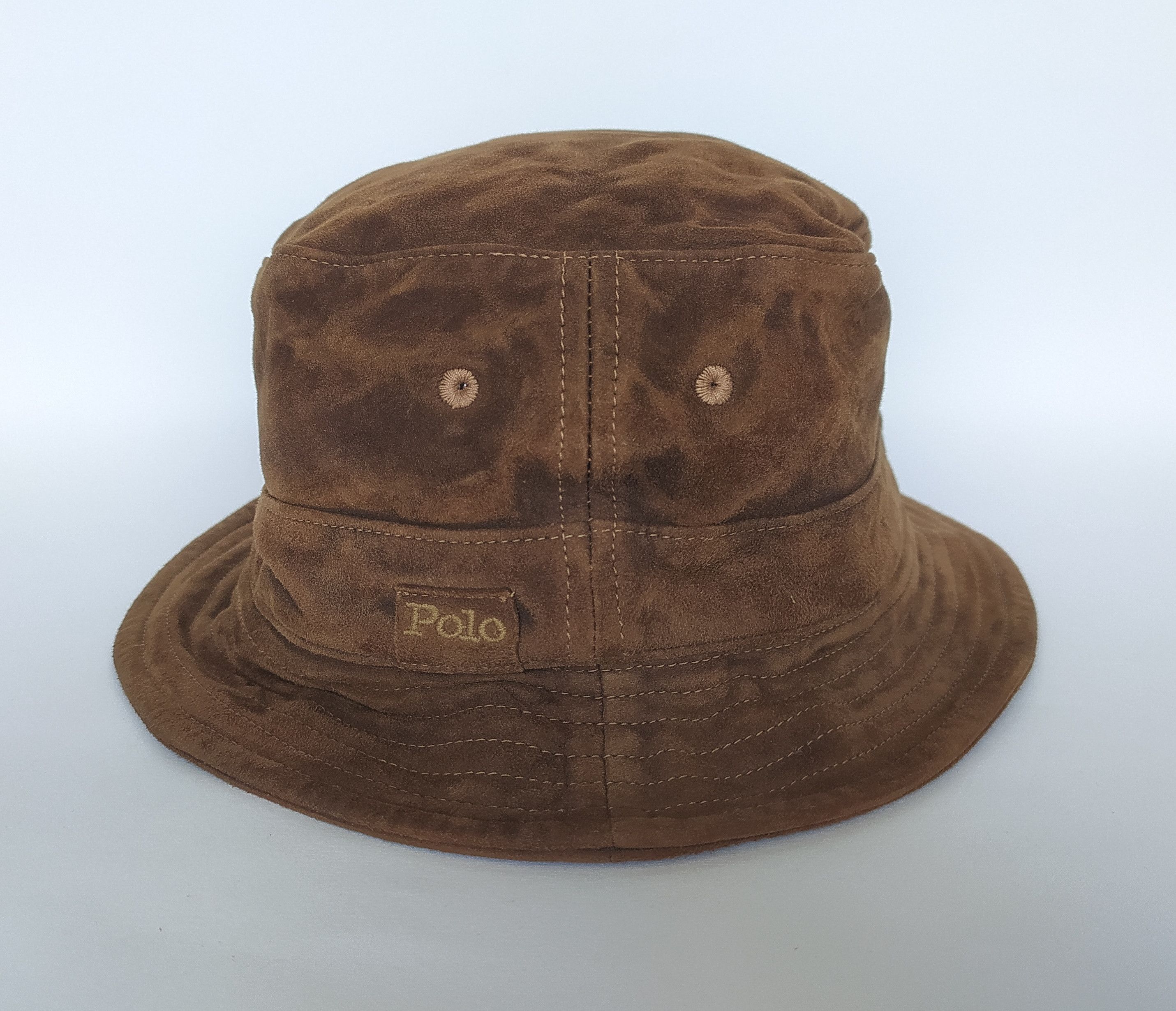 Polo Ralph Lauren Suede Bucket Hat Free Shipping T/3004