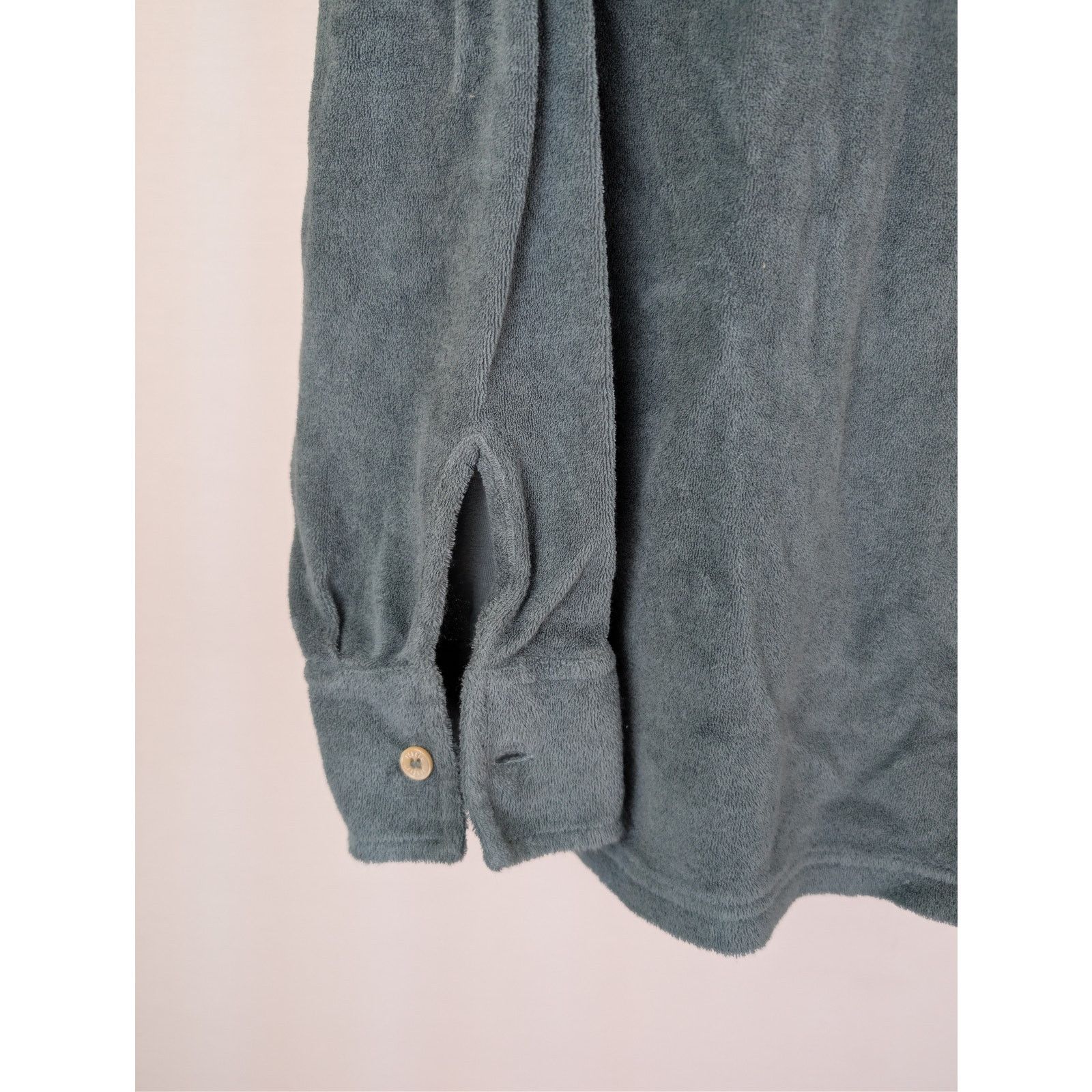 Fedeli o1rshd1 CC20 Front Pocket Suede Shirt in Green Size US M / EU 48-50 / 2 - 6 Thumbnail