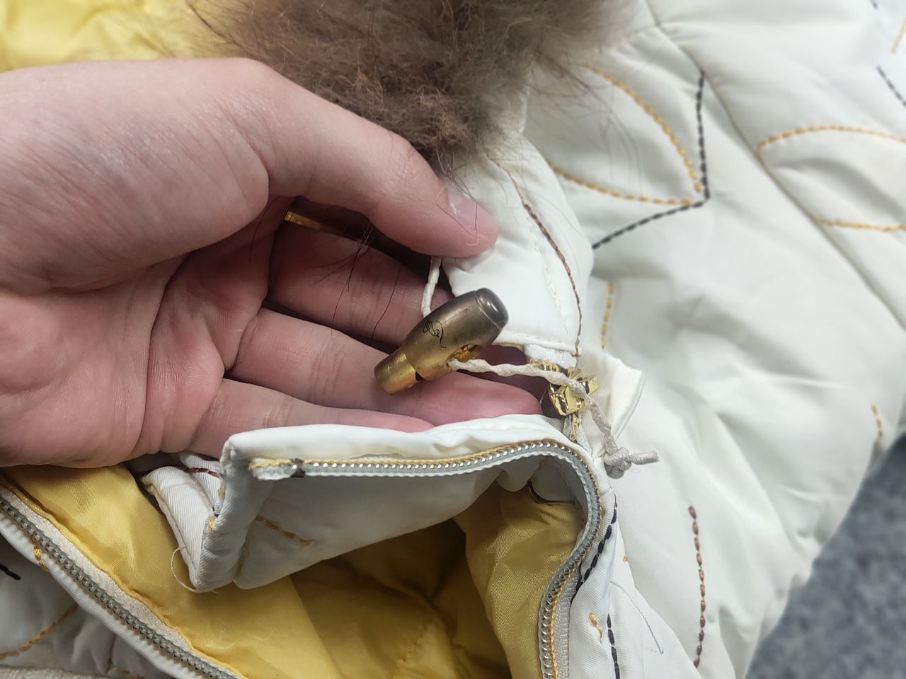 If Six Was Nine Rare Vintage Y2K Baby Phat Fur Jacket Ribbed LGB Grunge Size M / US 6-8 / IT 42-44 - 18 Thumbnail