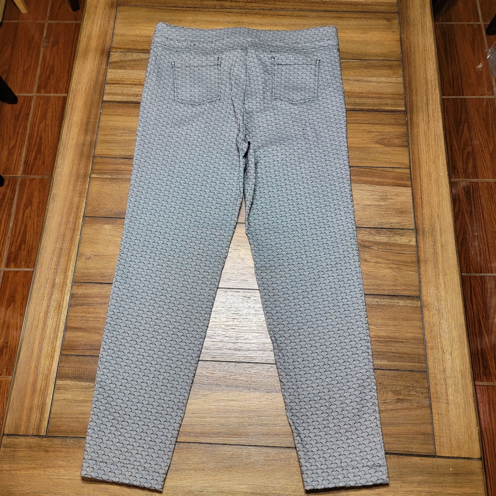 Other Soho Apparel Ltd. 3D Geometric Black & Grey Pants - Size 14 Size 36" / US 14 / IT 50 - 3 Thumbnail