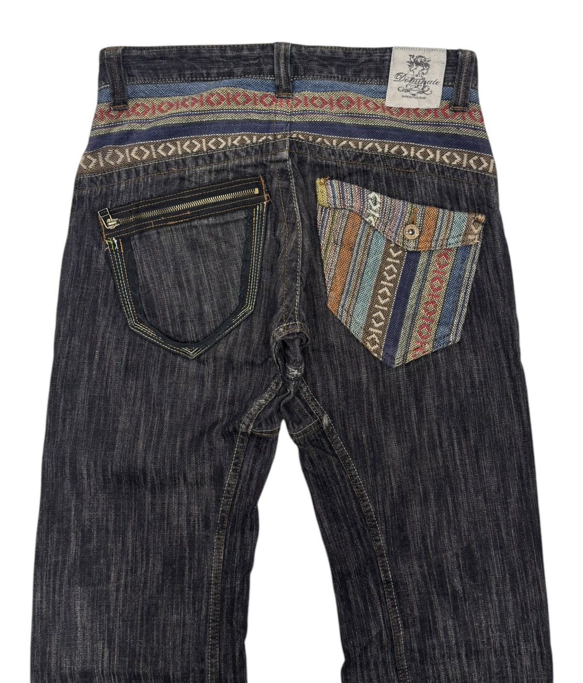 If Six Was Nine 🔥DOMINATE HANDCRAFTED BLACK DISTRESSED DENIM JEANS Size US 30 / EU 46 - 5 Thumbnail