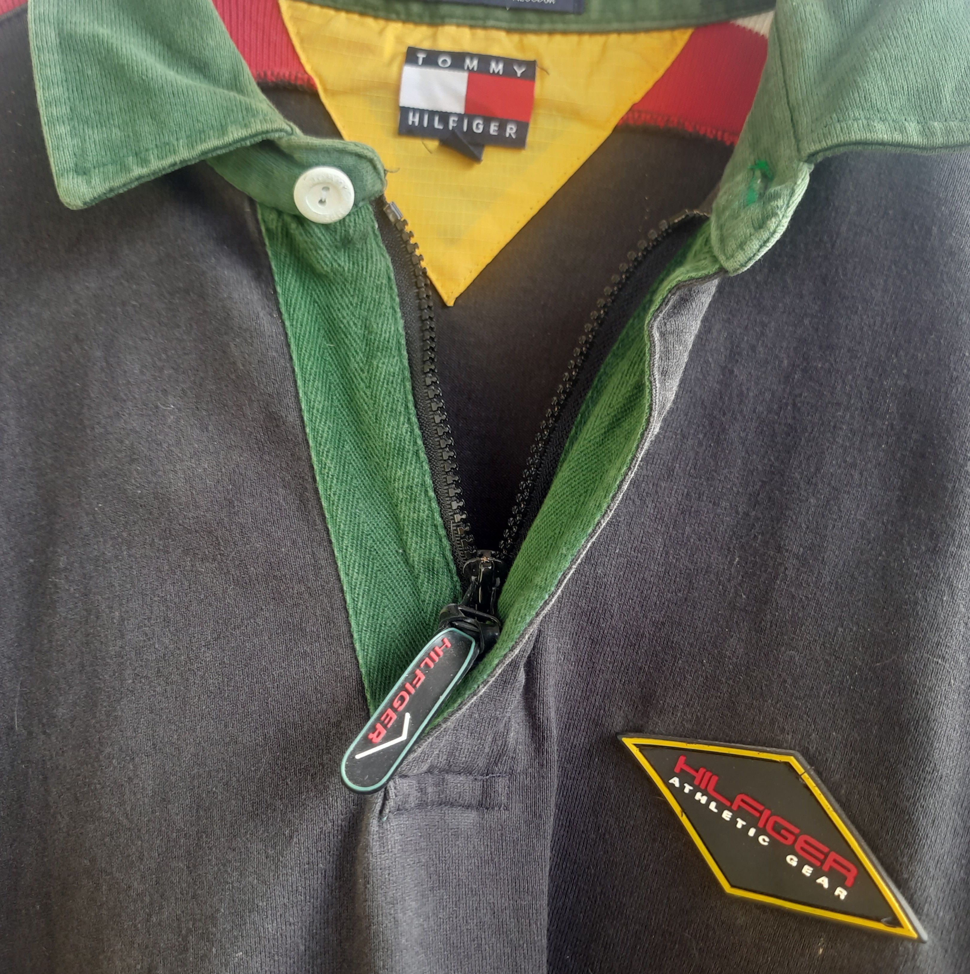 Tommy Hilfiger 90s TOMMY HILFIGER Rugby Heavy Polo Shirt Long Sleeve Size US XL / EU 56 / 4 - 5 Thumbnail