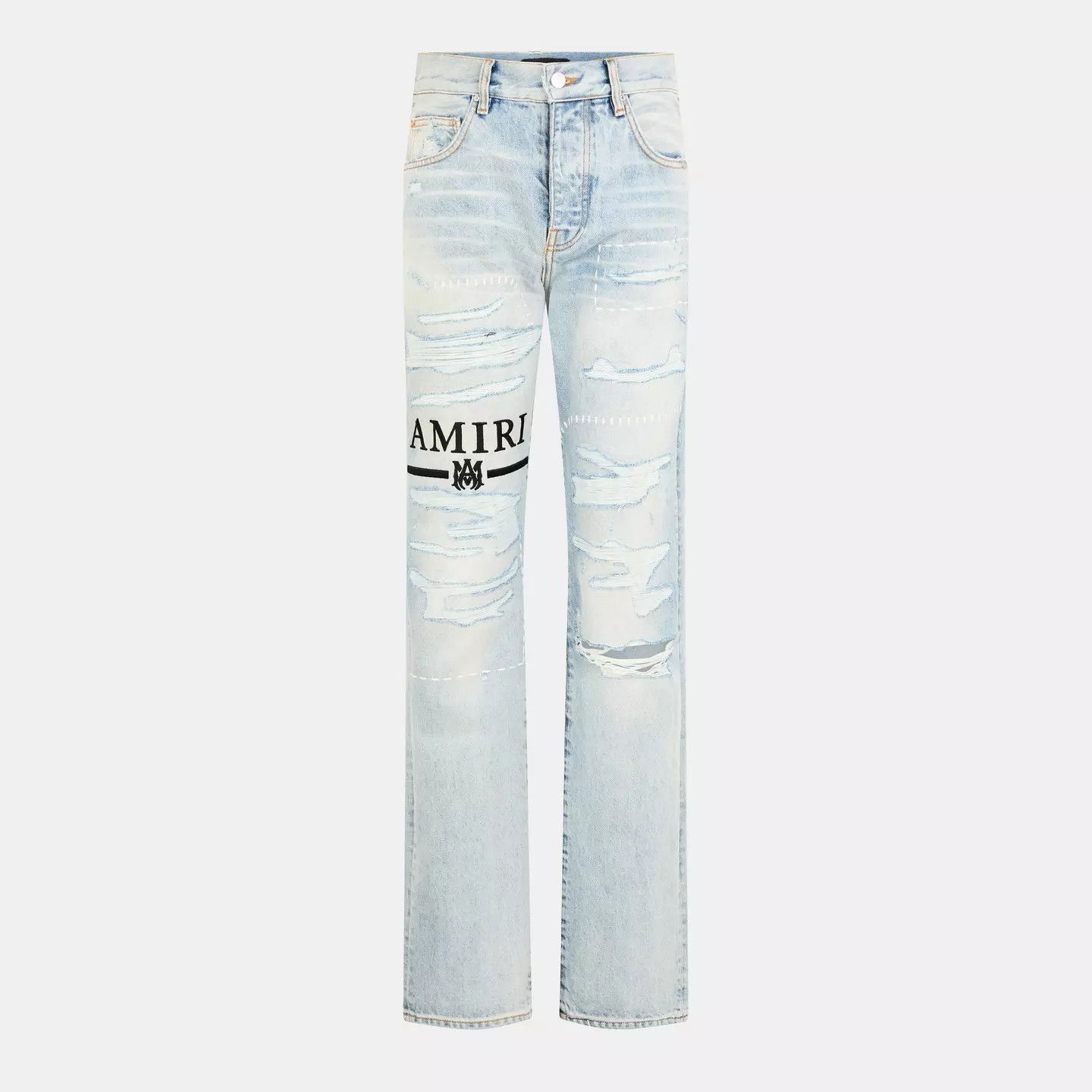 Amiri o1g2r1mq0426 Workman Straight Leg Jeans in Blue Size US 32 / EU 48 - 1 Thumbnail