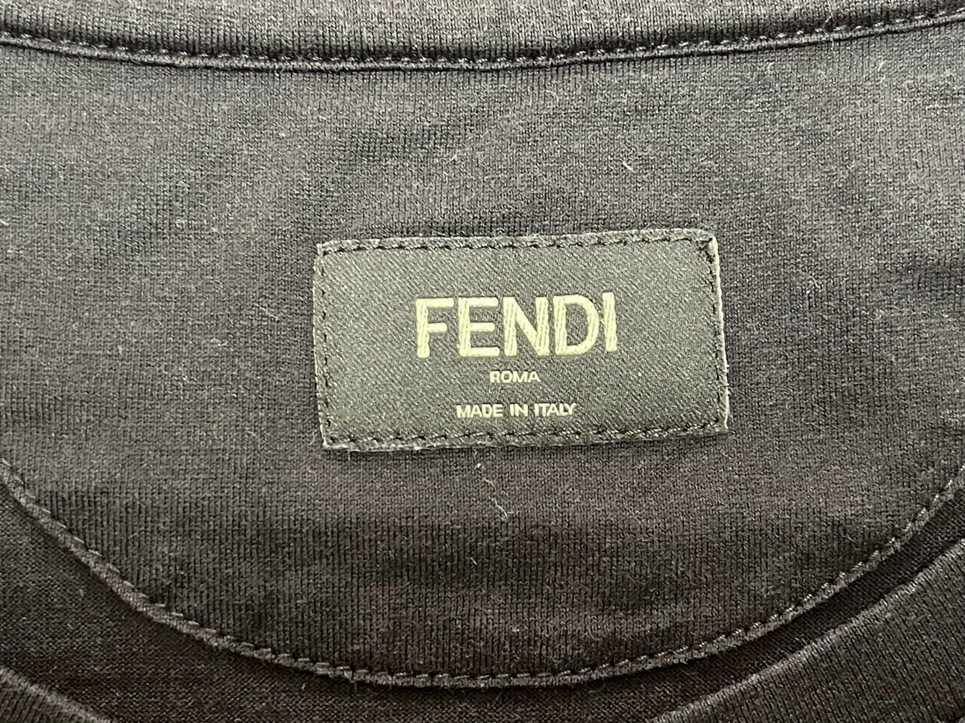 Fendi Fendi Karl Lagerfeld Black Men's T-shirt 54 Size US L / EU 52-54 / 3 - 4 Thumbnail
