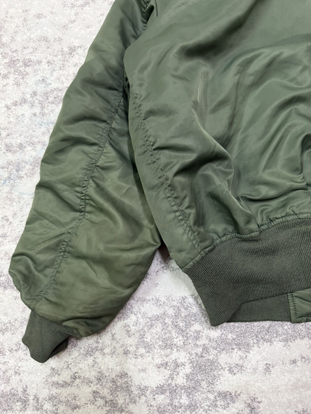 Vintage Air Force MA-1 Flight Jacket GSDF JPN patches on the sleeve Size US M / EU 48-50 / 2 - 14 Thumbnail