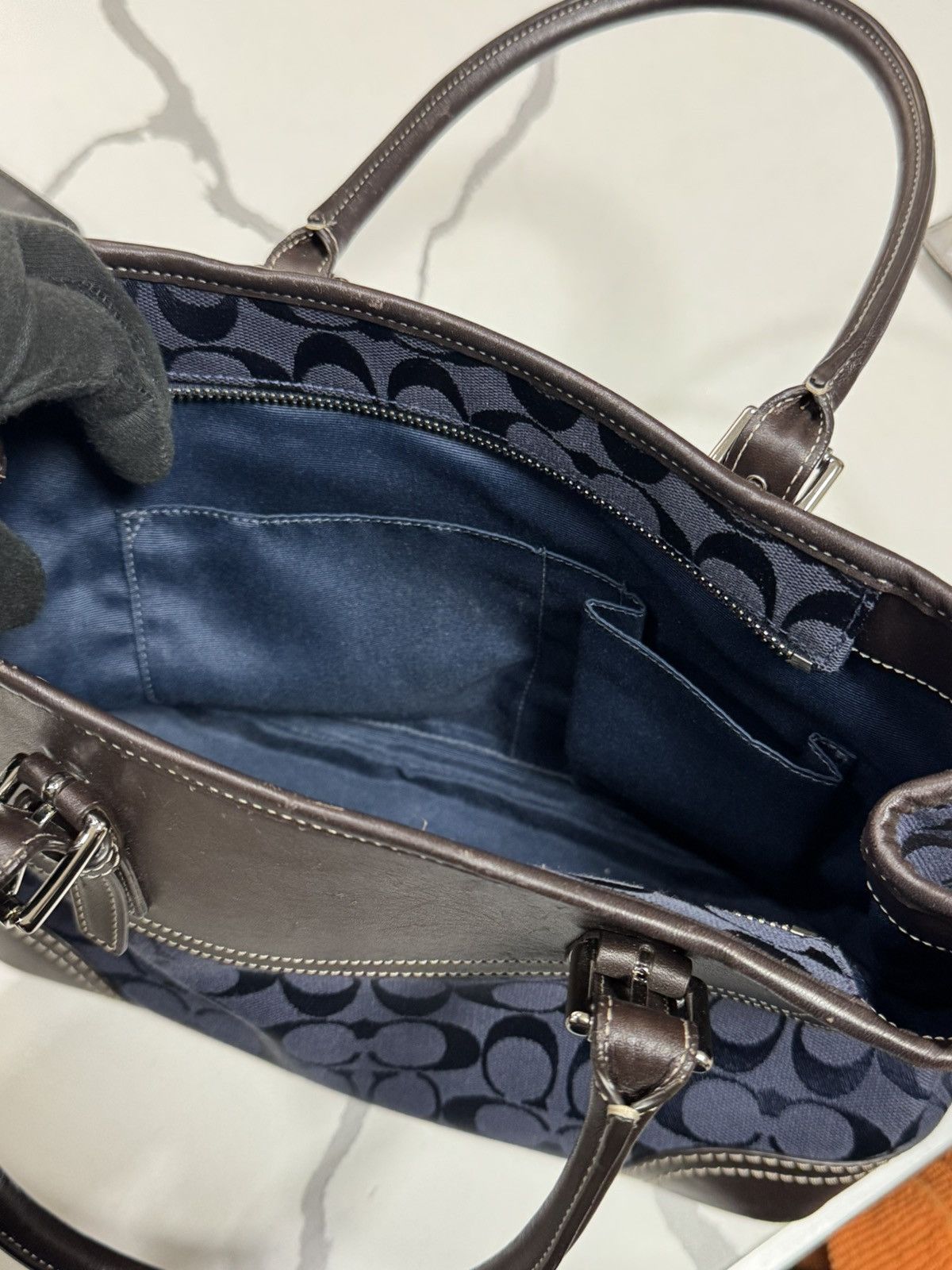 Coach Coach Vintage 2007 Hampton Signature Canvas Satchel Bag Size ONE SIZE - 18 Thumbnail
