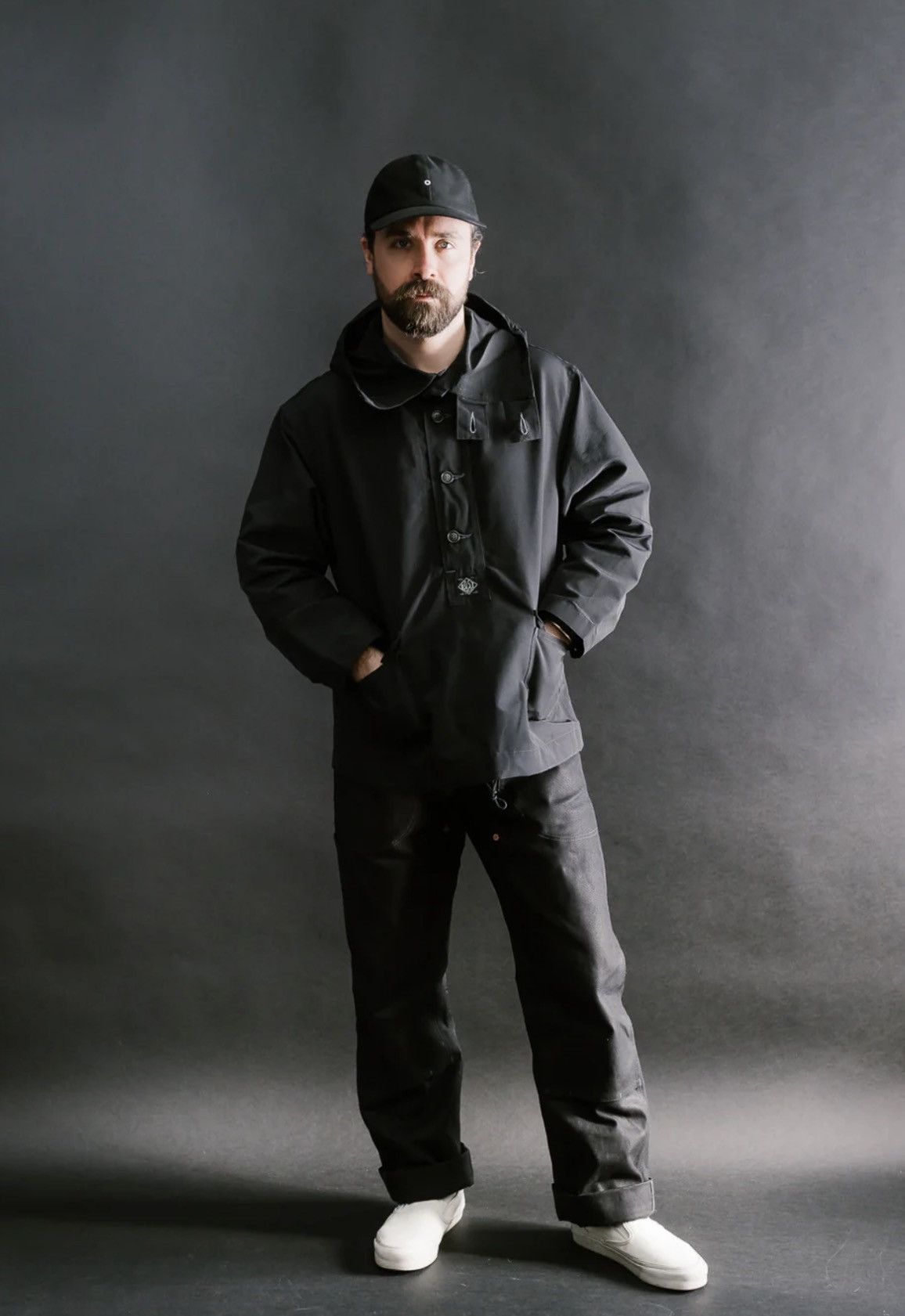Post Overalls Post O'Alls 1105-SFB - NAVY Parka 60/40 - Black