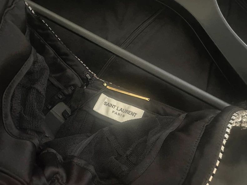 Saint Laurent Paris Saint Laurent Paris Wrapped chest with diamond black dress- Size US 32 / EU 48 - 6 Thumbnail