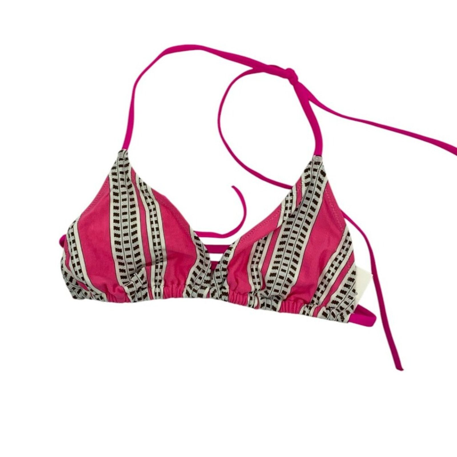 lemlem LemLem Amira Triangle Bikini Top Pink Sz Small NWOT $155 MSP Size S / US 4 / IT 40 - 3 Thumbnail
