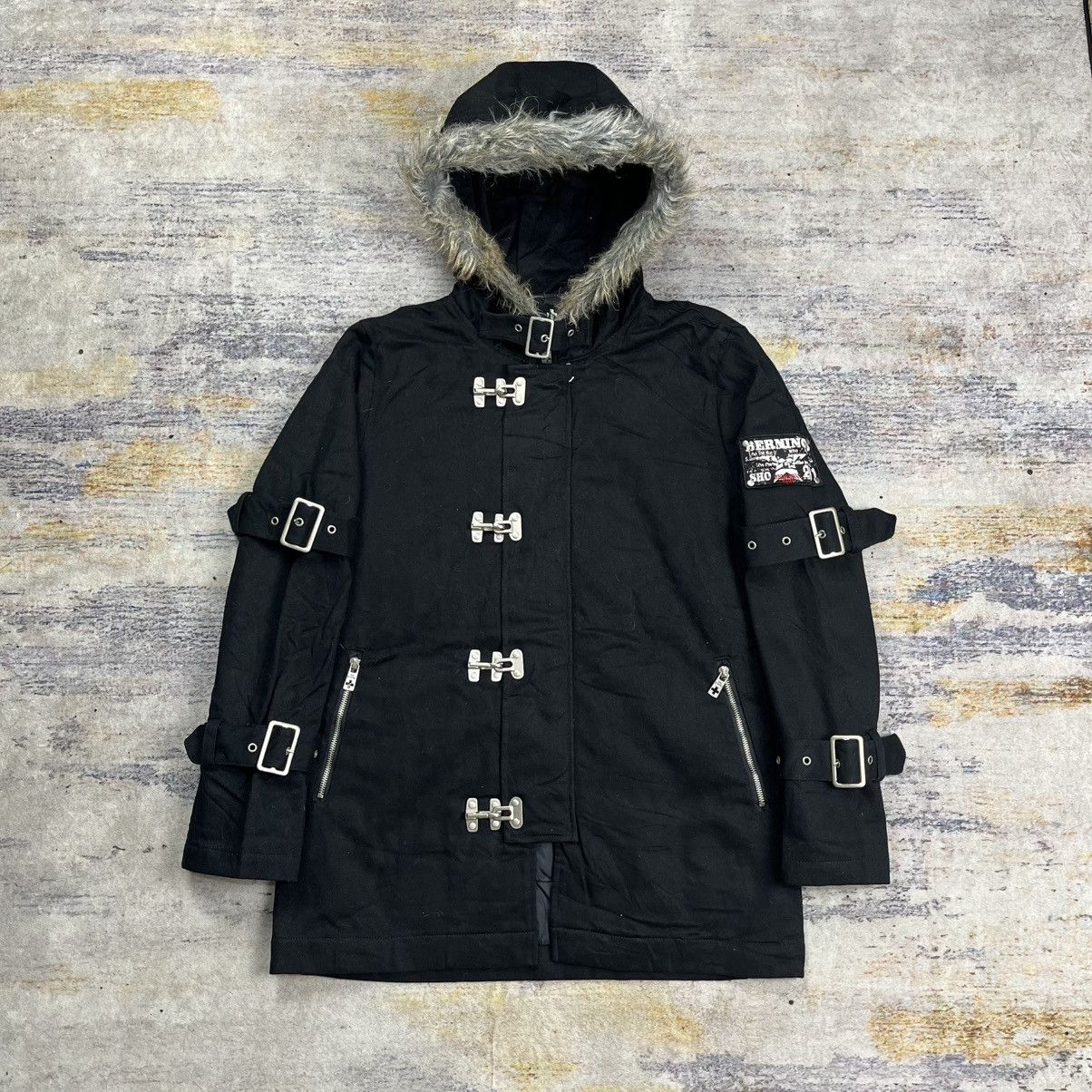 Le Grande Bleu (L.G.B.) Berning sho trim fur hood bondage clasp fireman jacket vkei Size US M / EU 48-50 / 2 - 1 Thumbnail