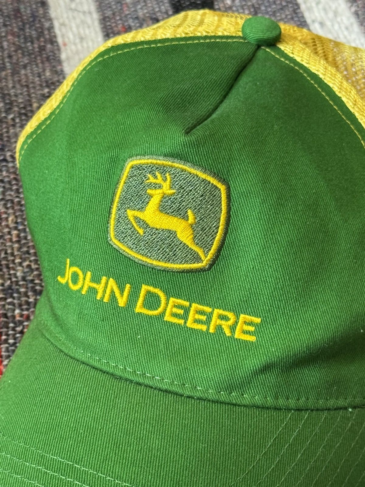 Vintage Vintage 00’s John Deere Rare Worker Trucker Hat Size ONE SIZE - 4 Thumbnail