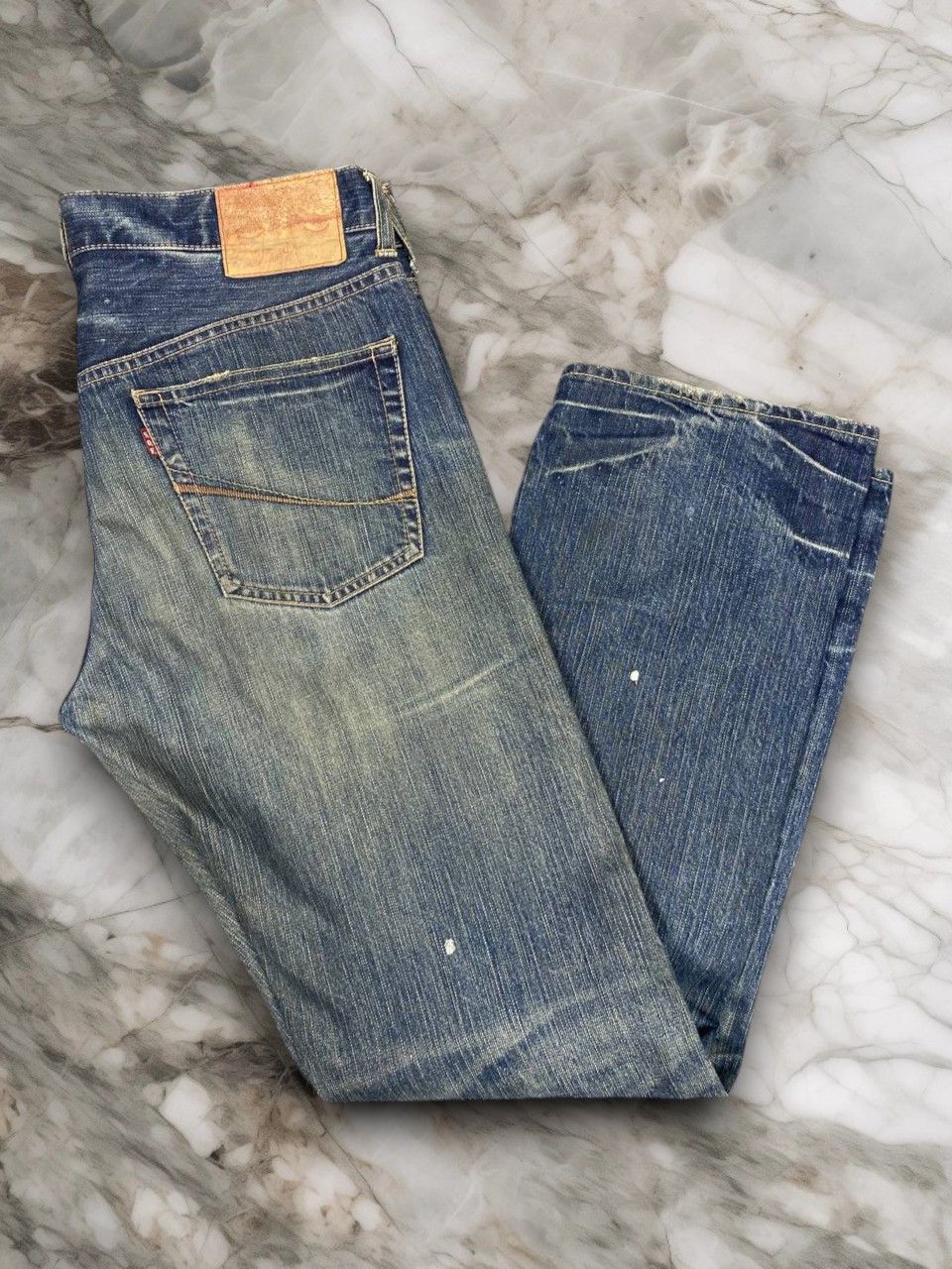 Japanese Brand japan soul of freedom paint splatter denim nice design Size US 34 / EU 50 - 1 Thumbnail