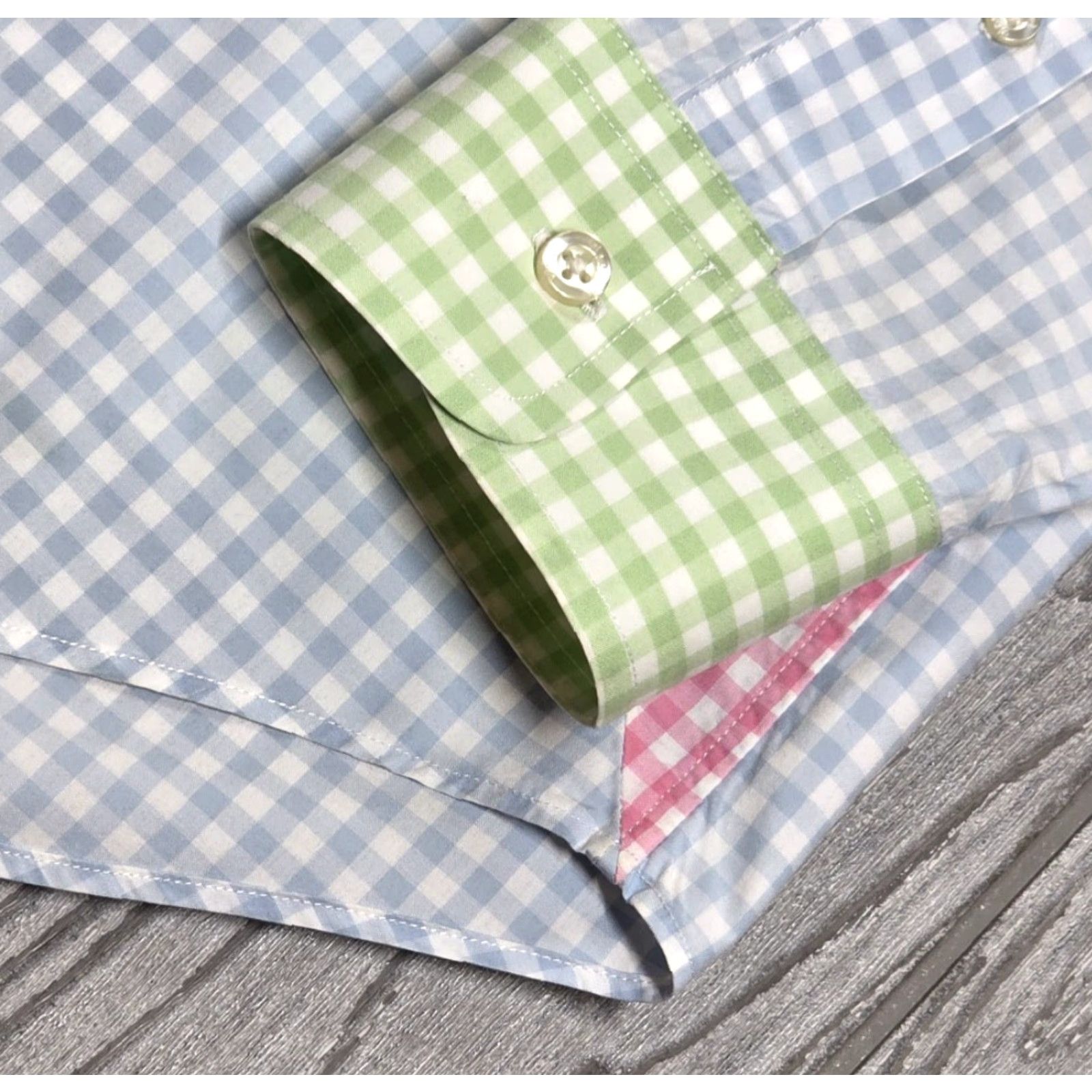 Vineyard Vines Vineyard Vines Mens M Gingham Check Slim Fit Whale Shirt Colorful Colorblock Size US M / EU 48-50 / 2 - 5 Thumbnail