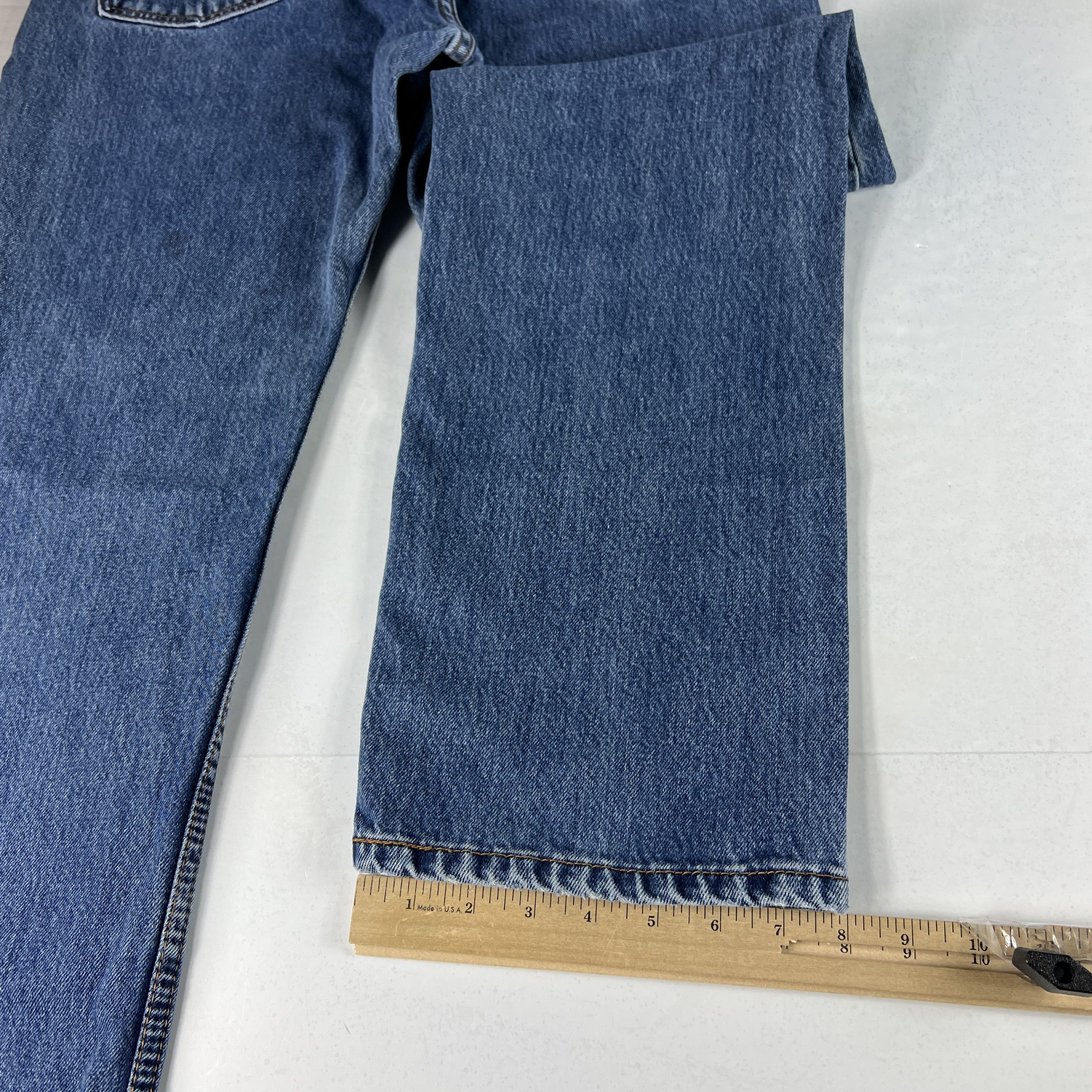 Levi's Levi's Jeans 505 Straight Leg Blue Faded Cotton Denim Size US 34 / EU 50 - 16 Thumbnail