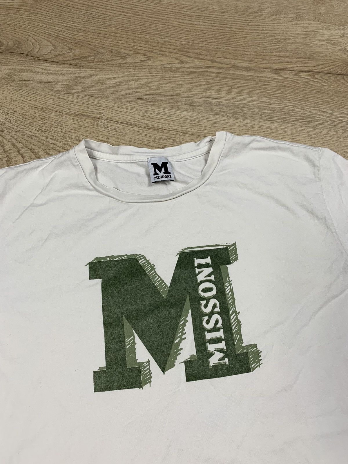 Missoni Missoni Tshirt White Tee Big Logo Size US M / EU 48-50 / 2 - 2 Thumbnail
