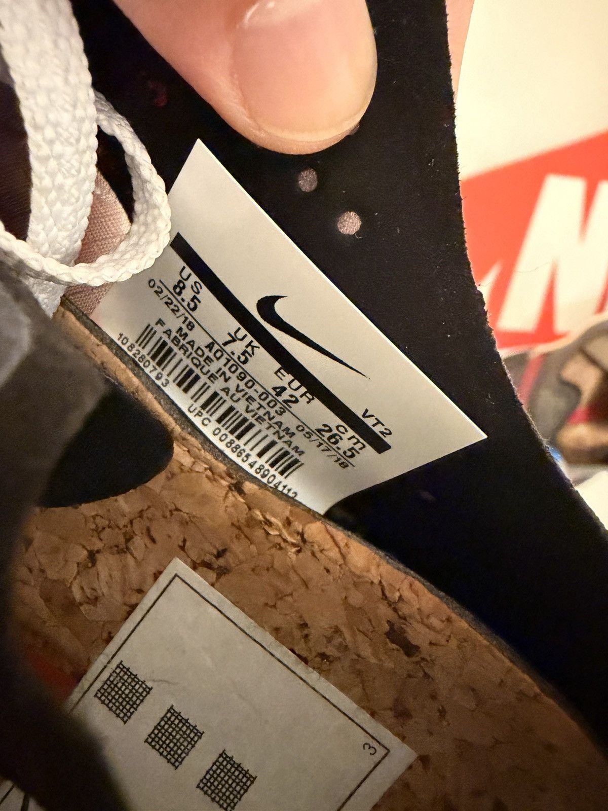 Nike Nike React Element 87 Dark Grey Photo Blue size 8.5 Size US 8.5 / EU 41-42 - 6 Thumbnail