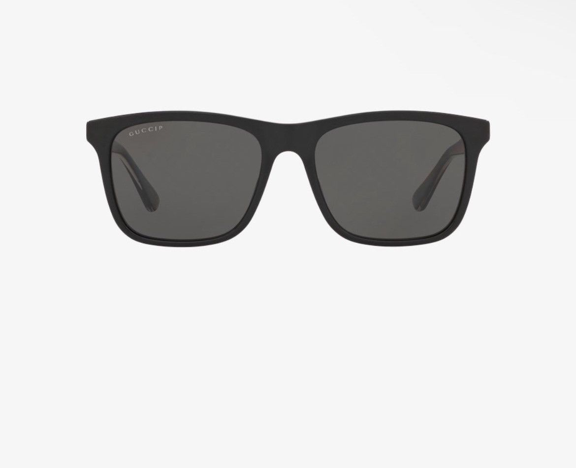 GUCCI GG0381SN BLACK POLARIZED SUNGLASSES BRAND NEW W/CASE