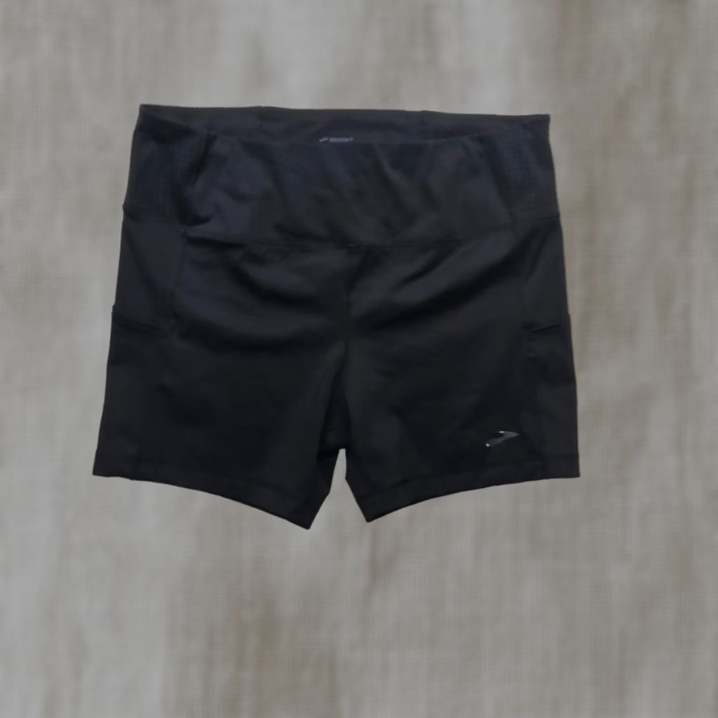 Brooks Brooks Athletic Shorts Solid Black XL Women Running Tennis Golf Sun Light Weight Pants Size 40" / US 18 - 1 Thumbnail