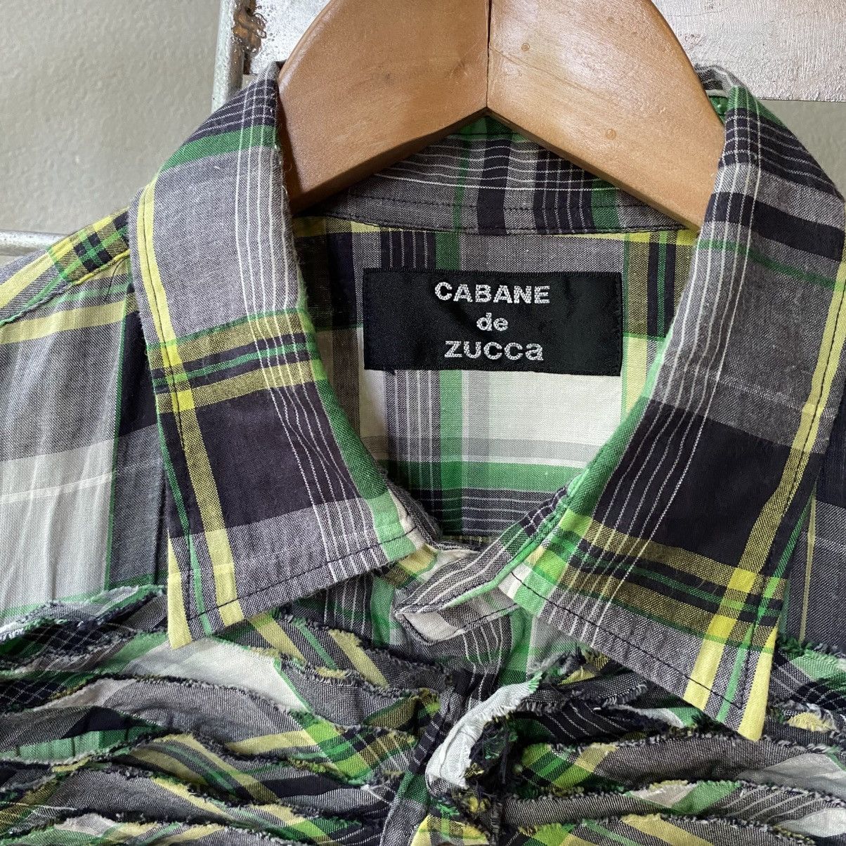 Zucca CABANE de zucca Twisted Plaid Lattice Shirt Size US S / EU 44-46 / 1 - 9 Thumbnail