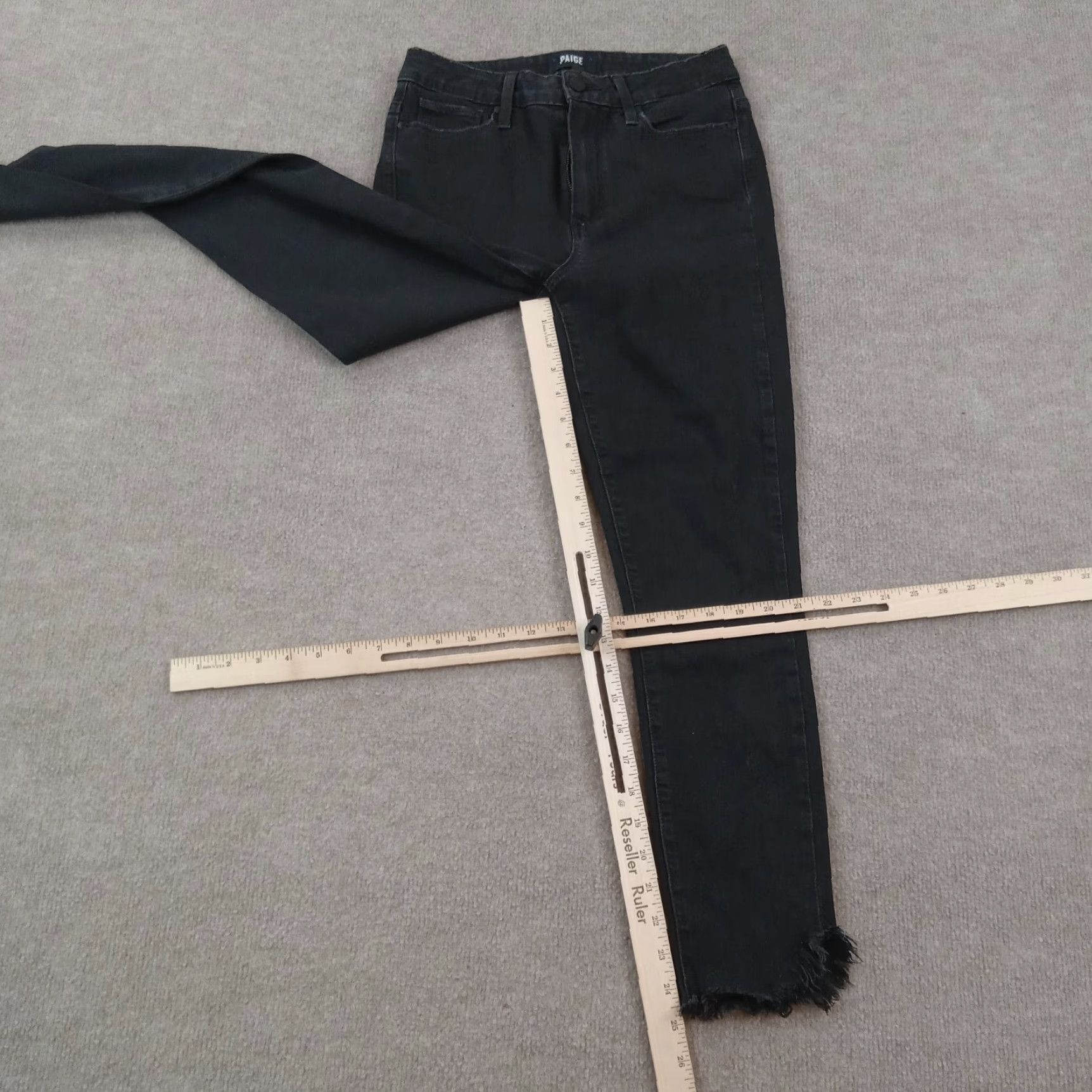 Paige Paige Womens Jeans 28 Black Denim Skinny Margot Crop Size 26" / US 2 / IT 38 - 2 Thumbnail
