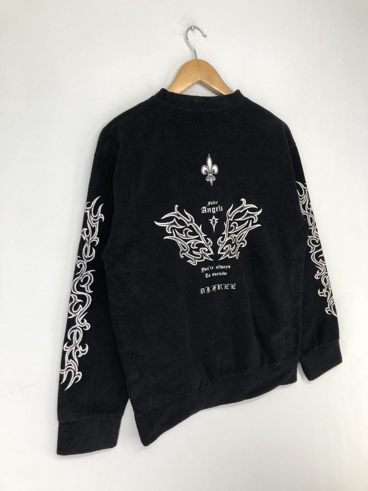 Japanese Brand Vintage Dj Free Fallin Angle Fleece Crewneck Sweatshirt Size US M / EU 48-50 / 2 - 10 Thumbnail