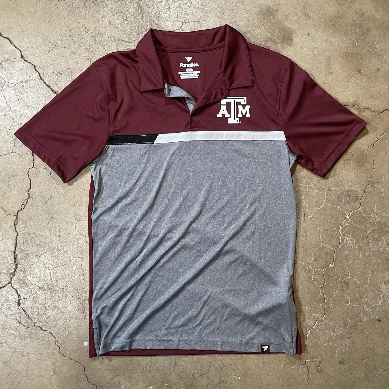 Other Mens Maroon Fanatics Texas A&M Aggies Polo Shirt- Size M Size ONE SIZE - 1 Thumbnail
