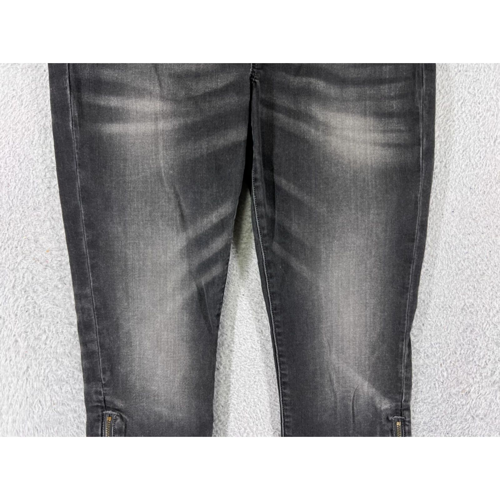 Tommy Hilfiger Tommy Hilfiger Jeans Women 30 Black Denim Ultra High Rise Legging Ankle Zip Bootcut Size 30" / US 8 / IT 44 - 7 Thumbnail
