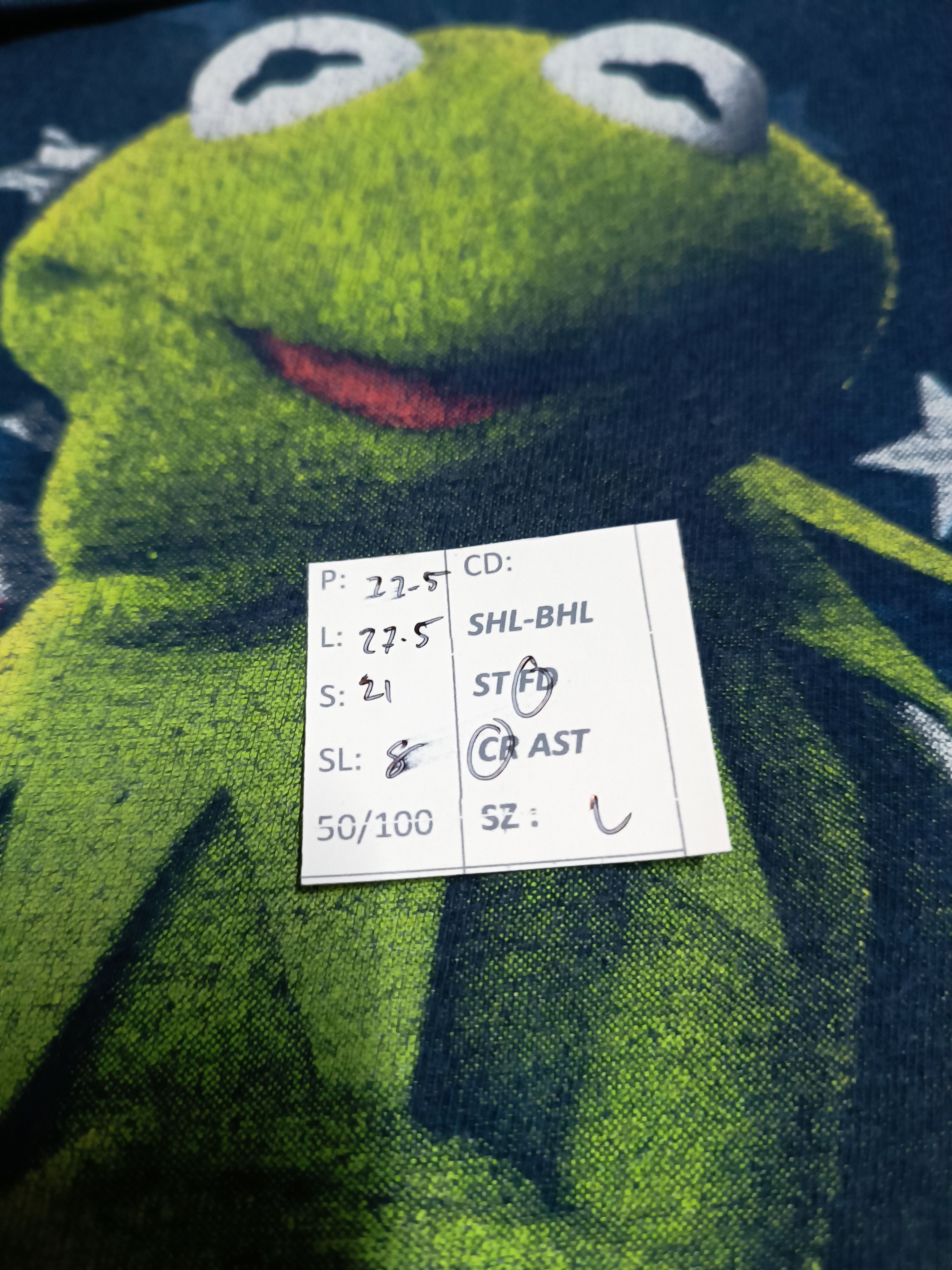 Cartoon Network VINTAGE 2002 KERMIT THE FROG MUPPET ELMO SESAME VERY RARE Ts Size US L / EU 52-54 / 3 - 15 Thumbnail