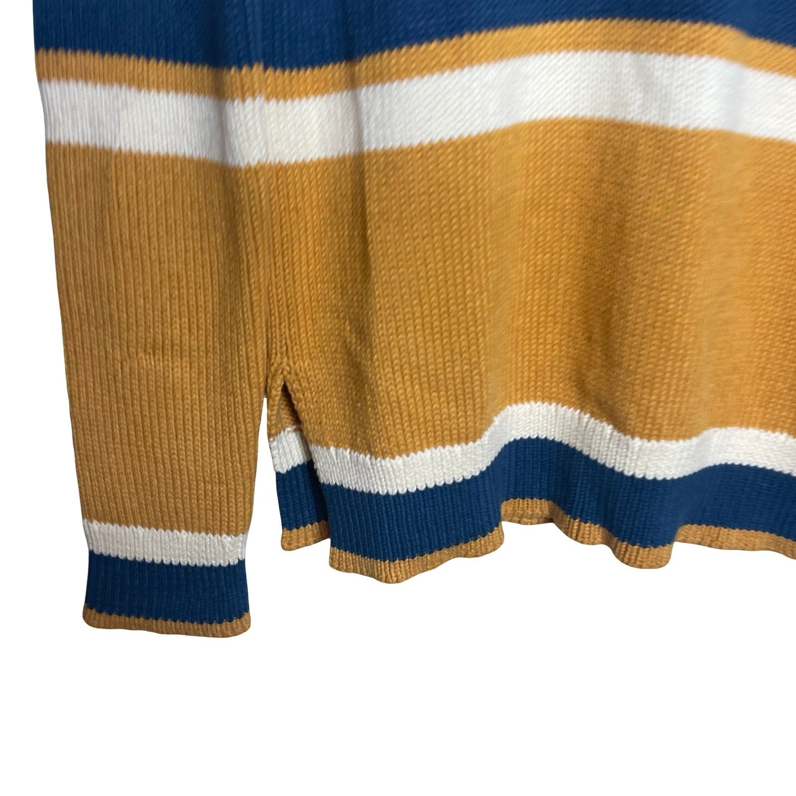 Linder Linder heavy chunky knit yellow Blue Crewneck sweater M Size US M / EU 48-50 / 2 - 5 Thumbnail