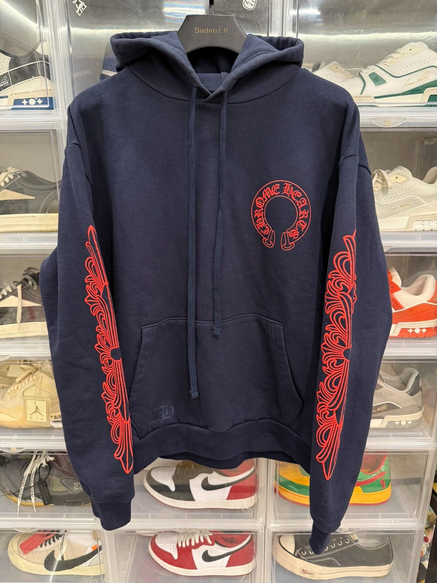 Chrome Hearts Chrome Hearts Navy Vine Pattern Hoodie Size US M / EU 48-50 / 2 - 1 Thumbnail