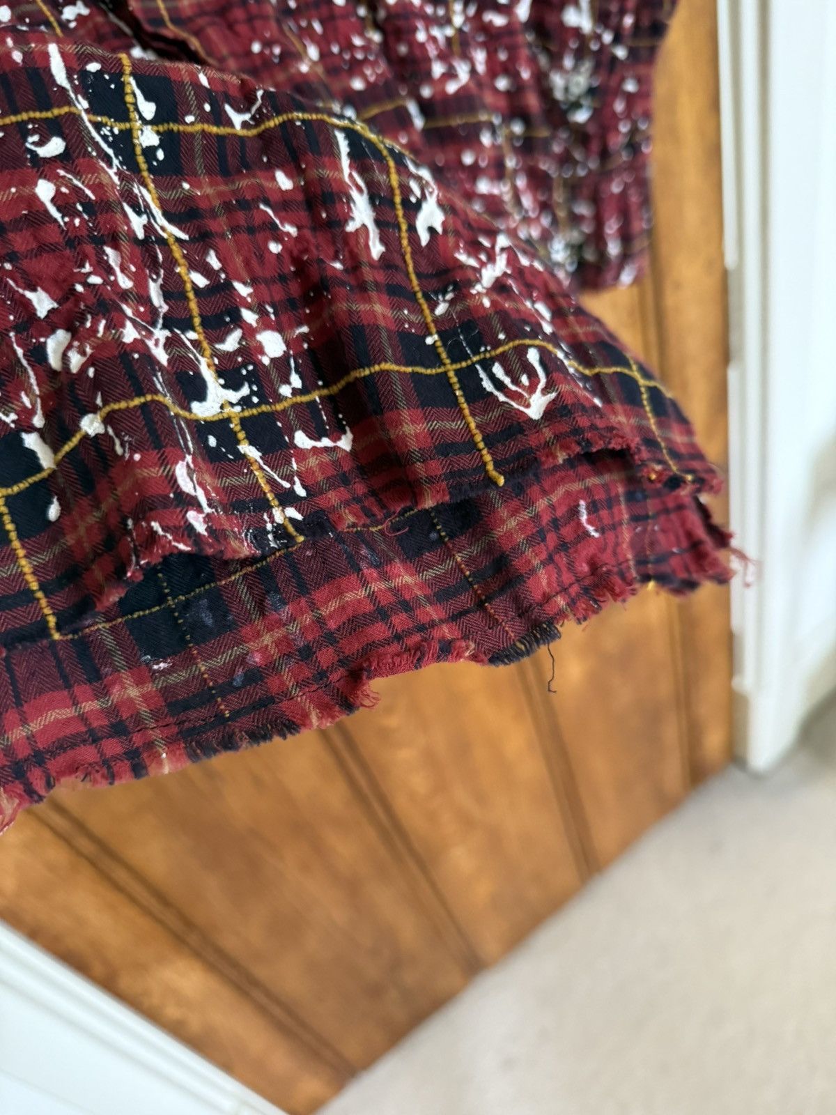 Palm Angels FW21 Palm Angels paint splatter long flannel bleached Grail Size US M / EU 48-50 / 2 - 18 Thumbnail