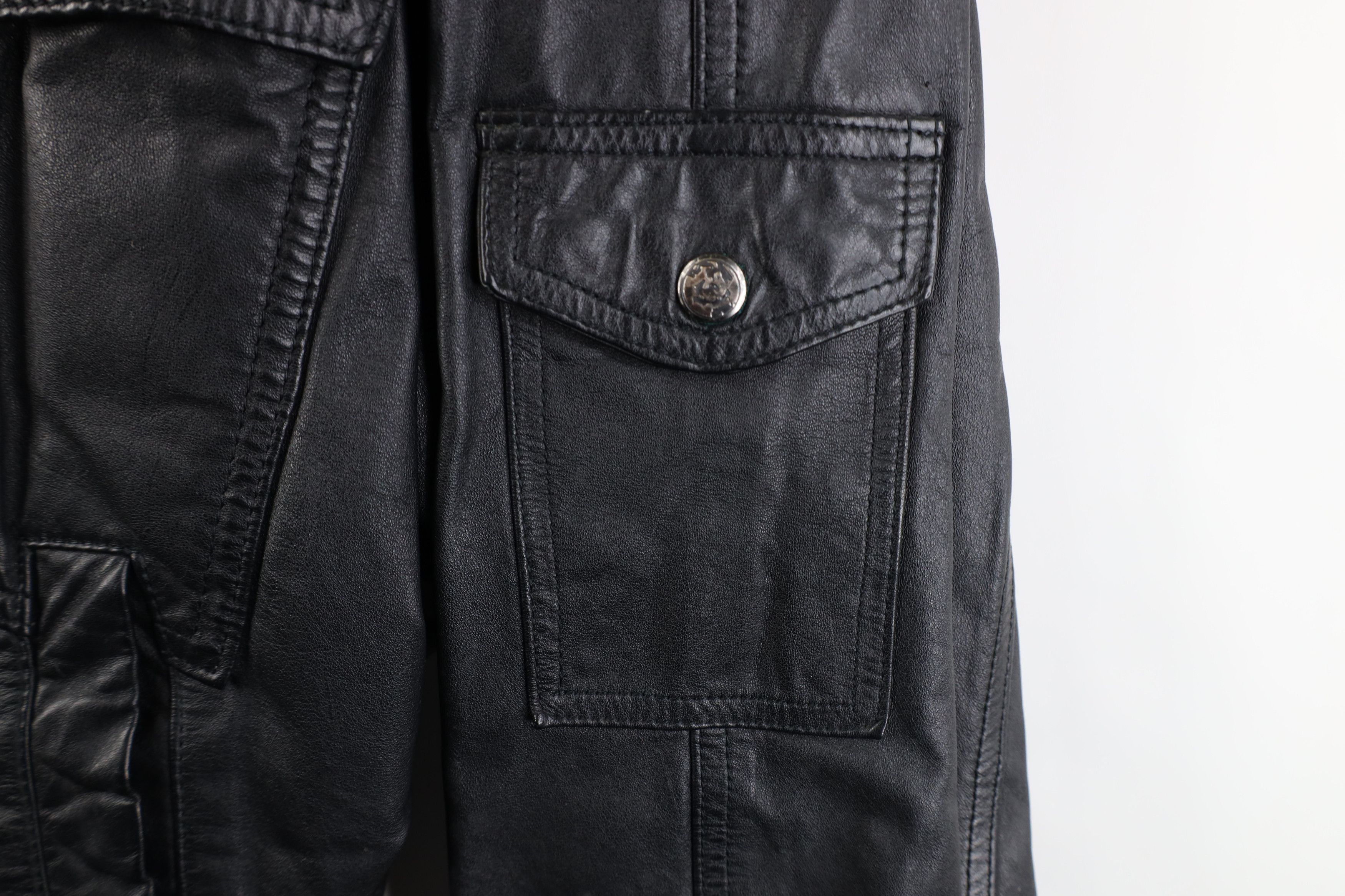 Vintage Vintage 90s Streetwear Full Zip Bomber Jacket Coat Black Size US XXL / EU 58 / 5 - 4 Thumbnail
