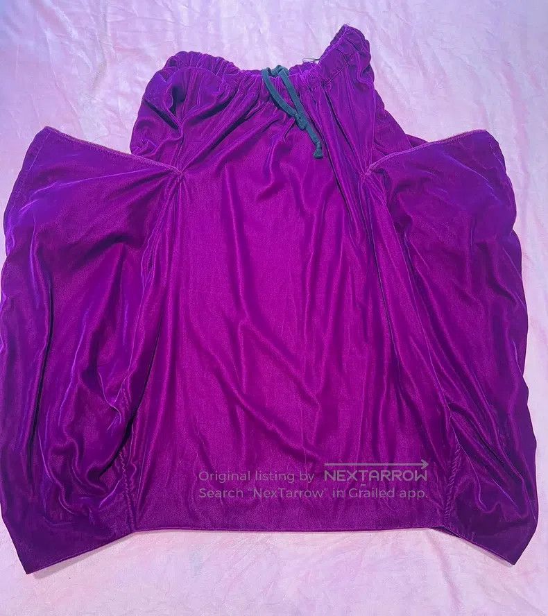 Comme des Garcons Comme Des Garcons size S Velvet drawstring waist half skir Size 23" - 6 Thumbnail