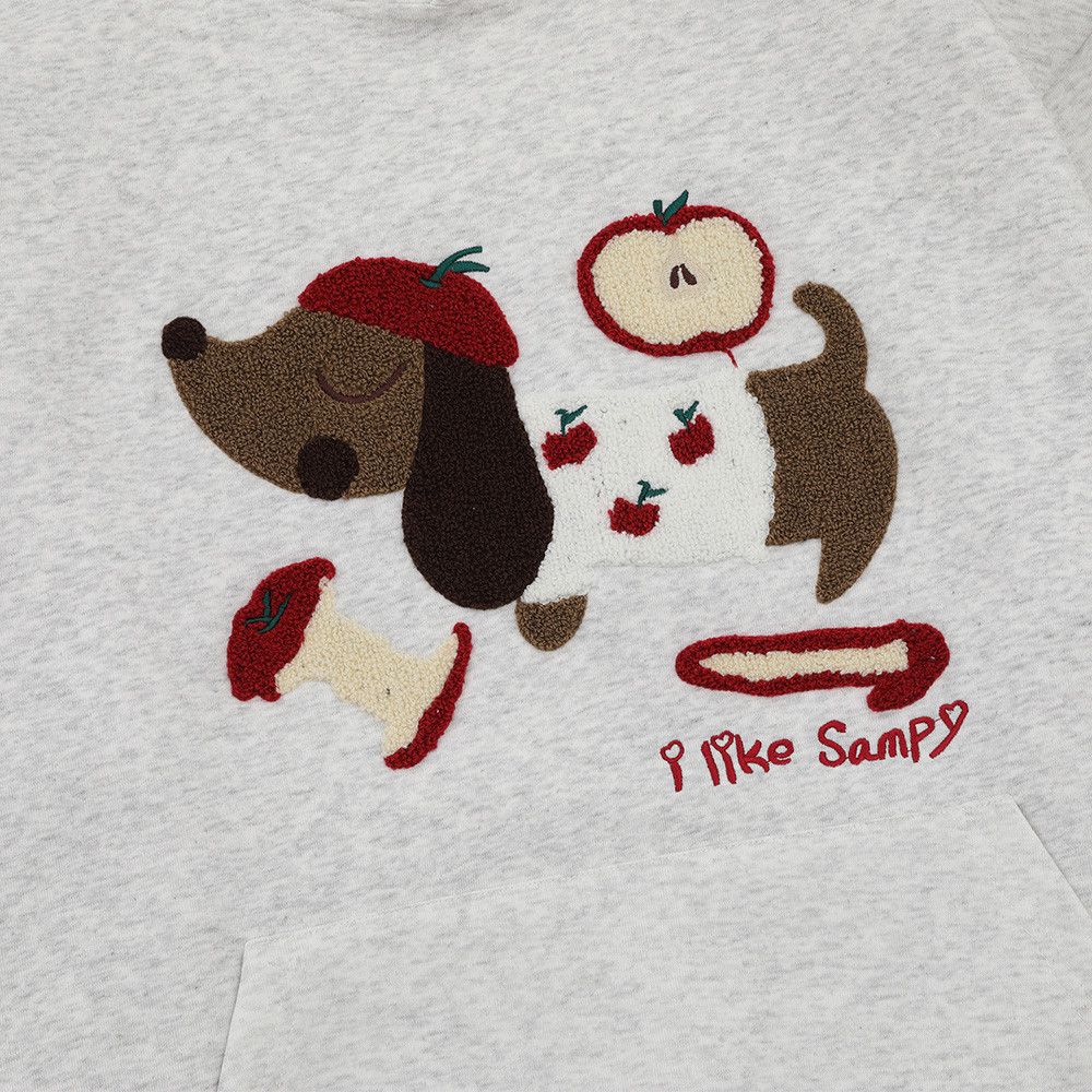 Vintage Men's Loose Casual Cartoon Puppy Embroidered Hoodie Size US M / EU 48-50 / 2 - 4 Thumbnail