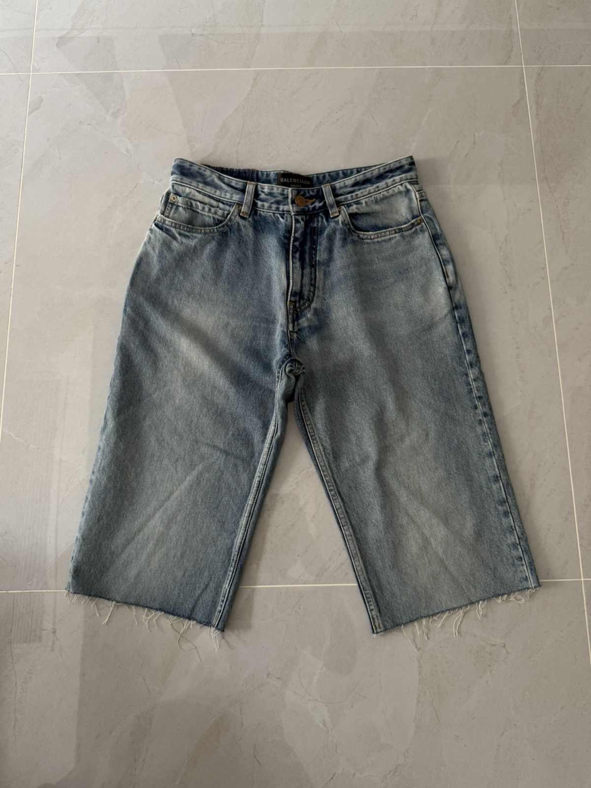 *1660MSRP* Balenciaga Denim Shorts JORTS Sz. S