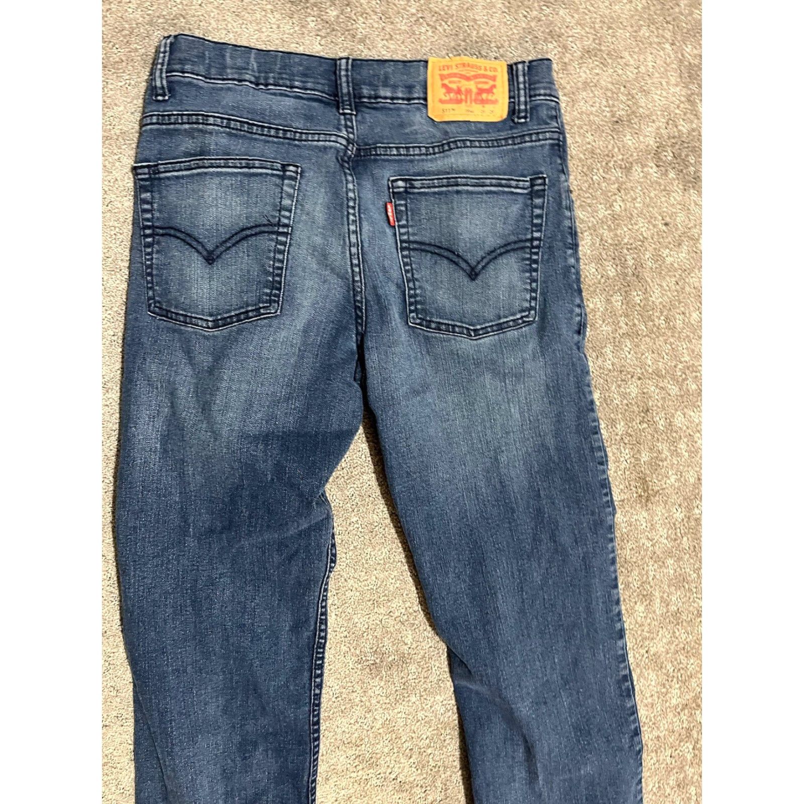 Levi's Levi's Jeans 511 Slim Jeans Boy s Casual 18R 29x29 Dark Blue Cotton Blend Size 29 18 Regular Blue Mens Womens Girls? Size 40" / US 18 - 2 Thumbnail