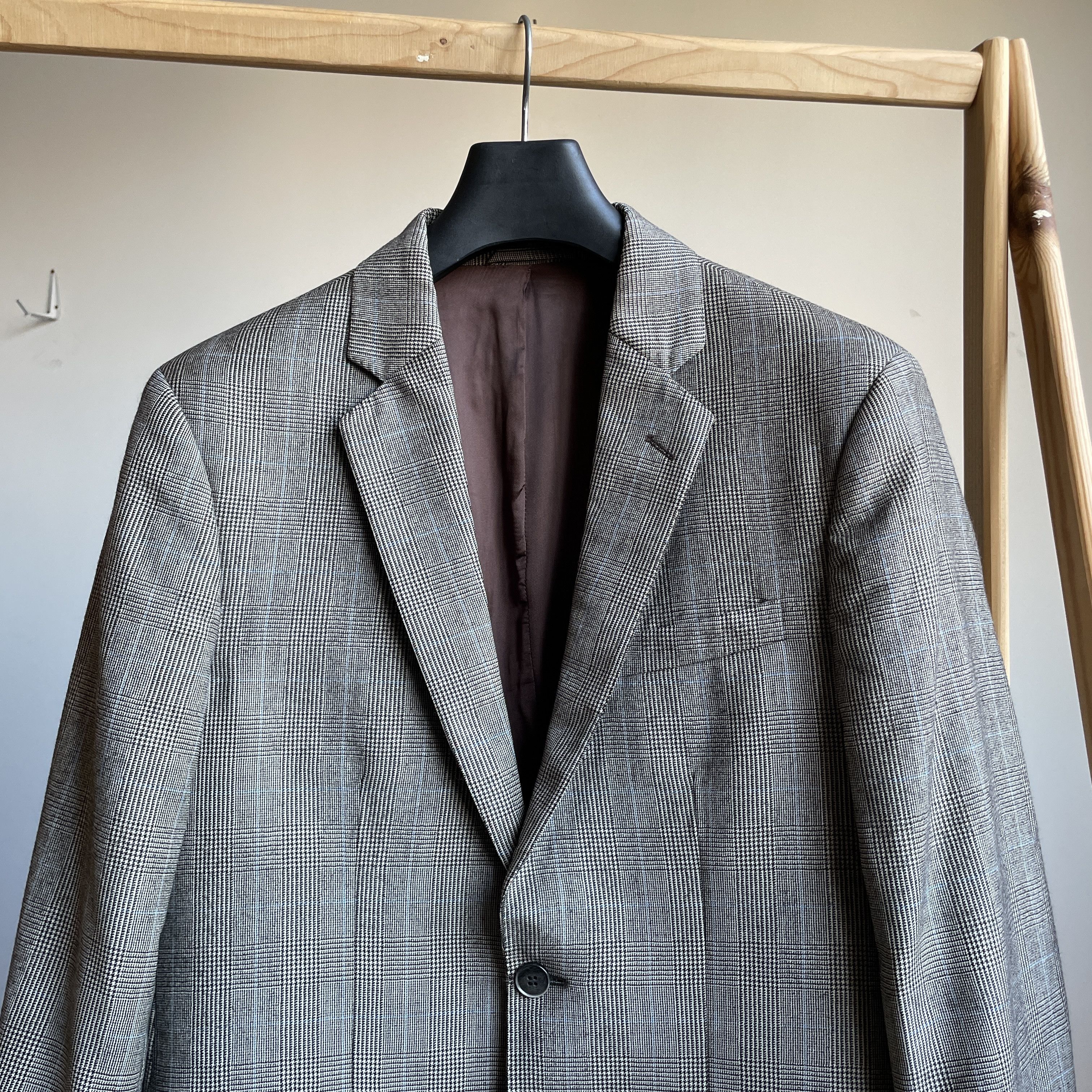 Hackett Hackett Mayfair Classic Pow Windowpane Wool Blazer Size 40R - 4 Thumbnail