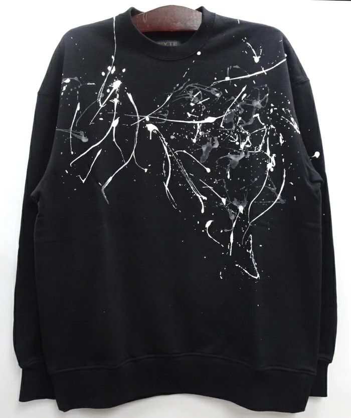 Yohji Yamamoto S'YTE YOHJI YAMAMOTO SPLASH PAINTED PULLOVER Size US XL / EU 56 / 4 - 1 Thumbnail