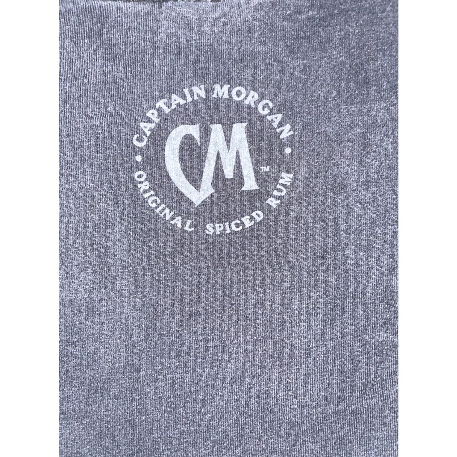 Vintage CAPTAIN MORGAN T-SHIRT GRAPHIC LOGO BLACK MEDIUM UNISEX ADULTS CREW NECK SHORT SLEEVE (Note: ensure no extra spaces) Size US M / EU 48-50 / 2 - 4 Thumbnail